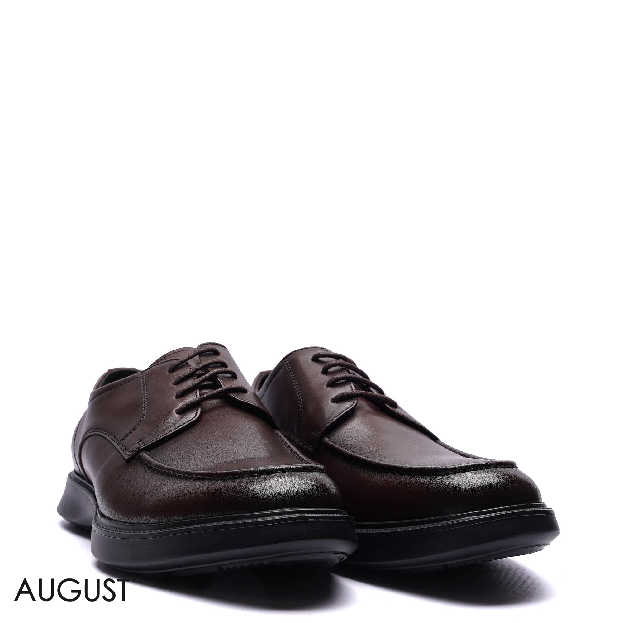 Premium Leather Moc-Toe Derby Casuals