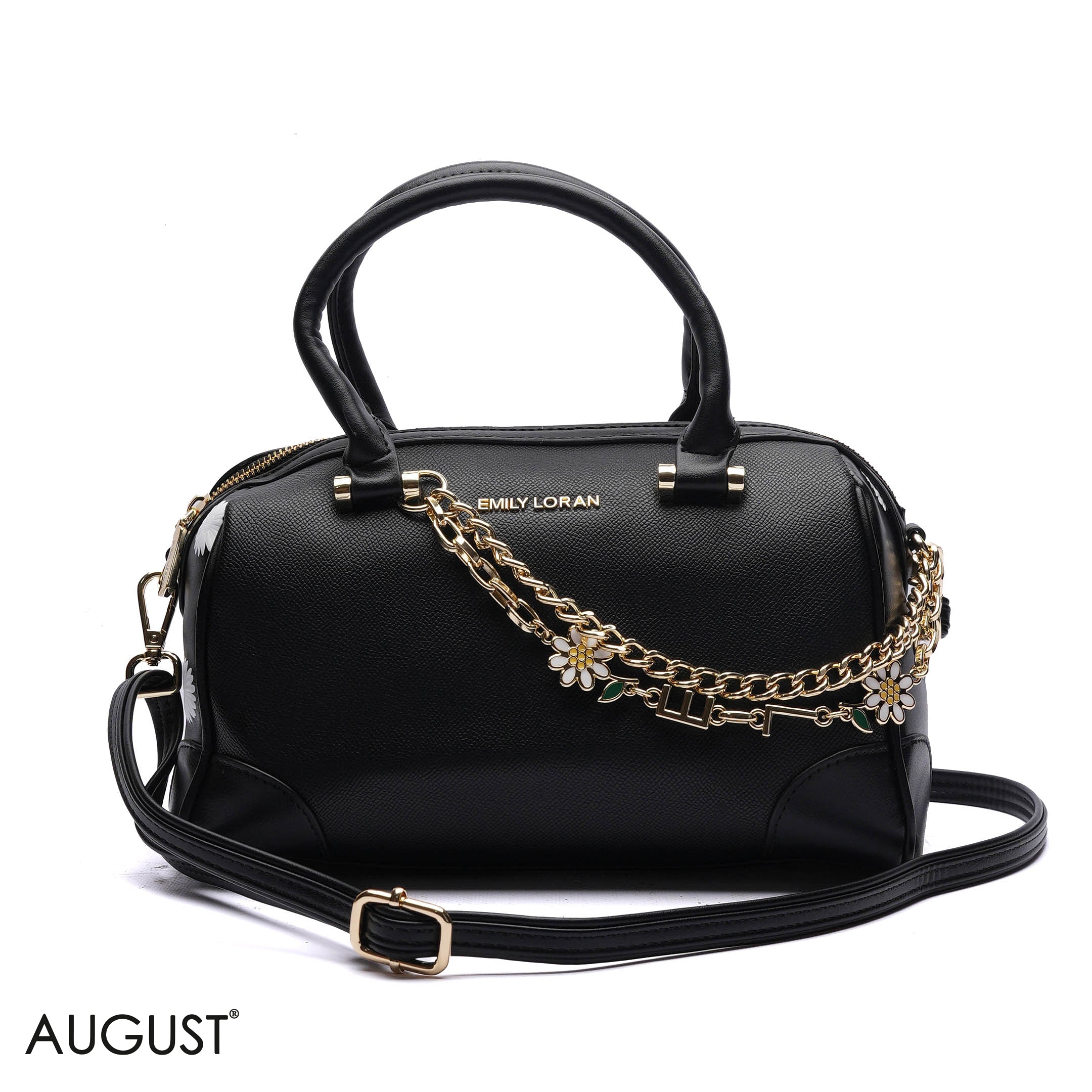 EMILY CHARM CHAIN BARREL BAG