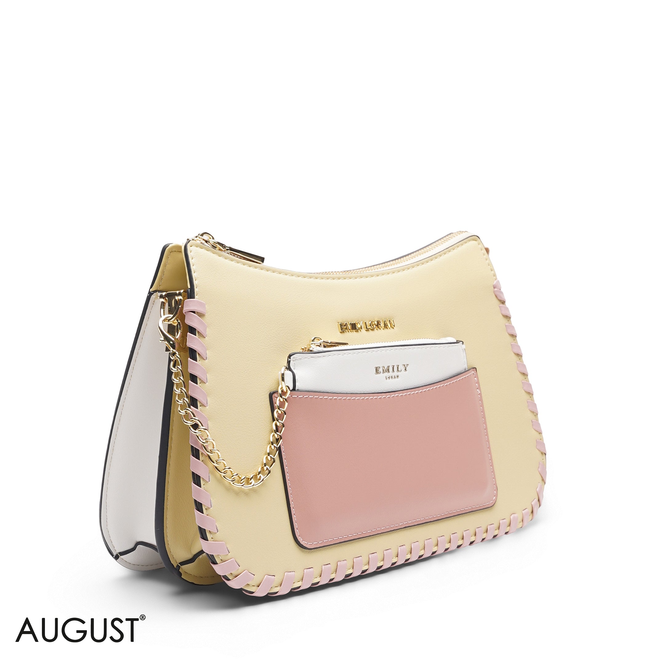 YELLOW BAG WITH HAND STRAP - MED