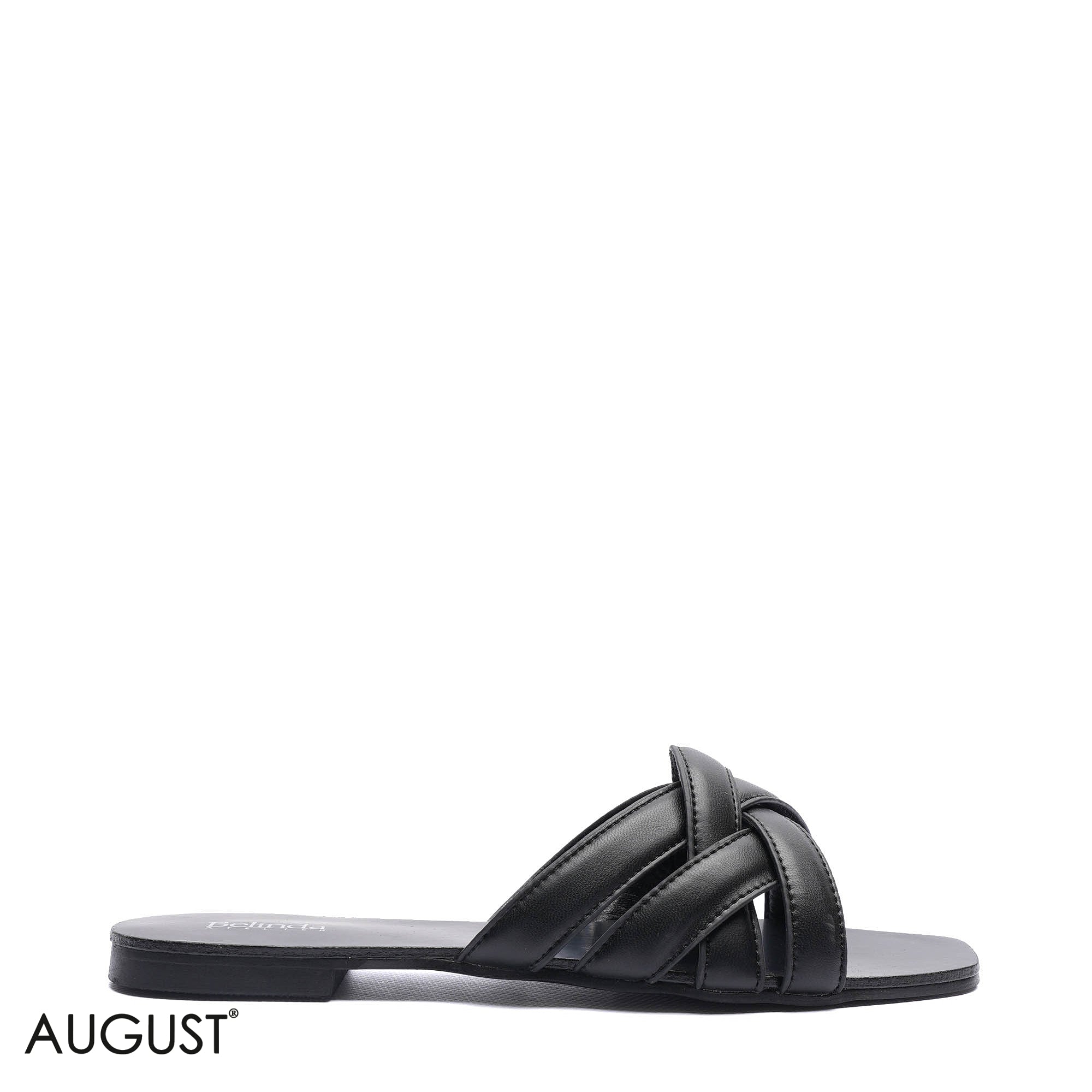 INTERWOVEN STRAP CASUAL FLAT SLIDERS
