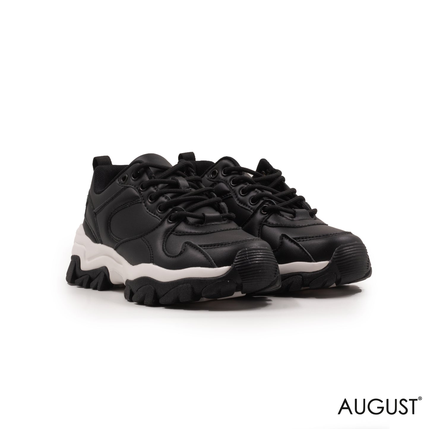CHUNKY LEATHER SNEAKERS WITH SPECIAL DESIGN