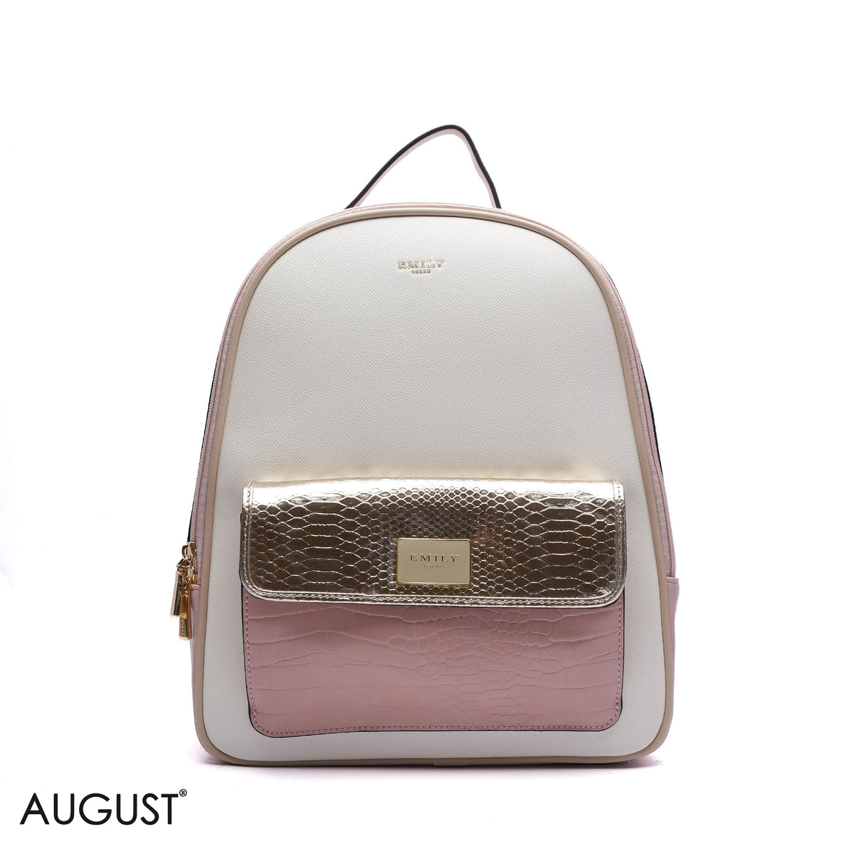 LEATHER BACKPACK WITH FRONT FLAP POCKET