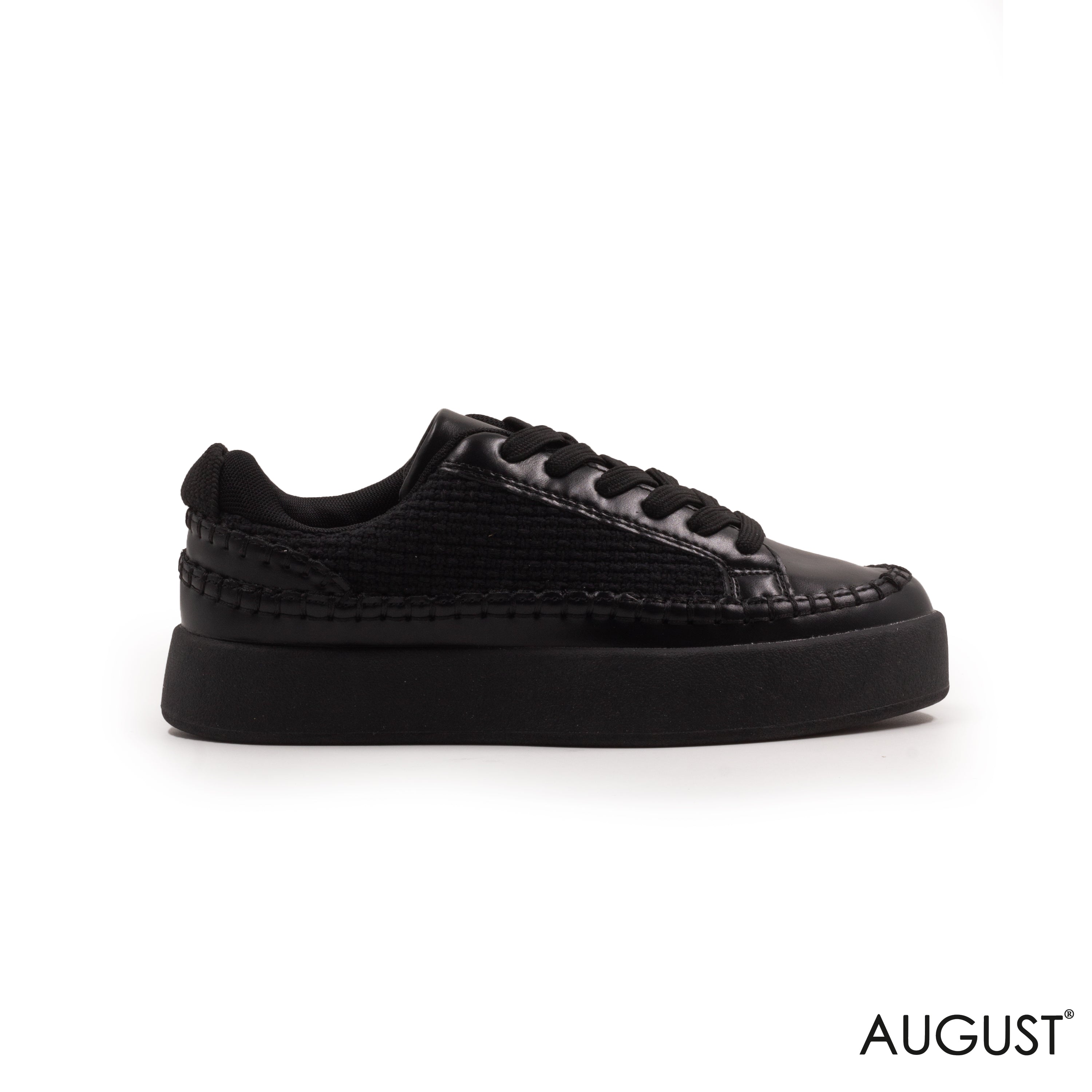 BLACK KINT SNEAKERS WITH CHUNKY SOLE