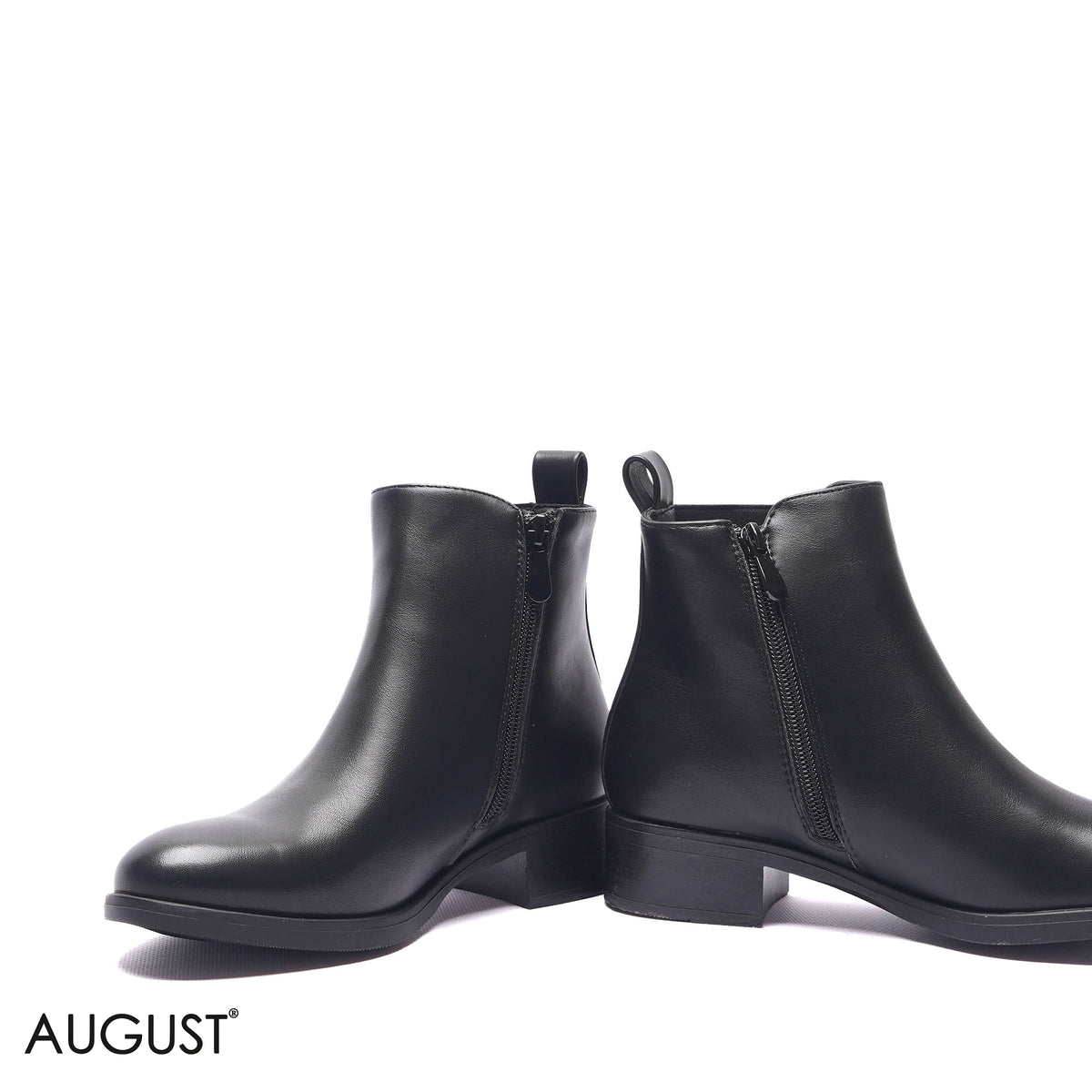 GORE-PANEL BLOCK HEEL BOOTS