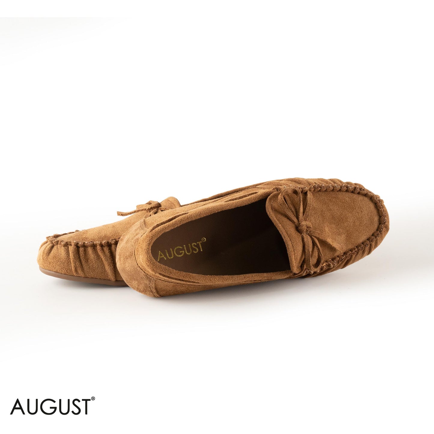 CAMEL SUEDE LEATHER WITH MINI BOW