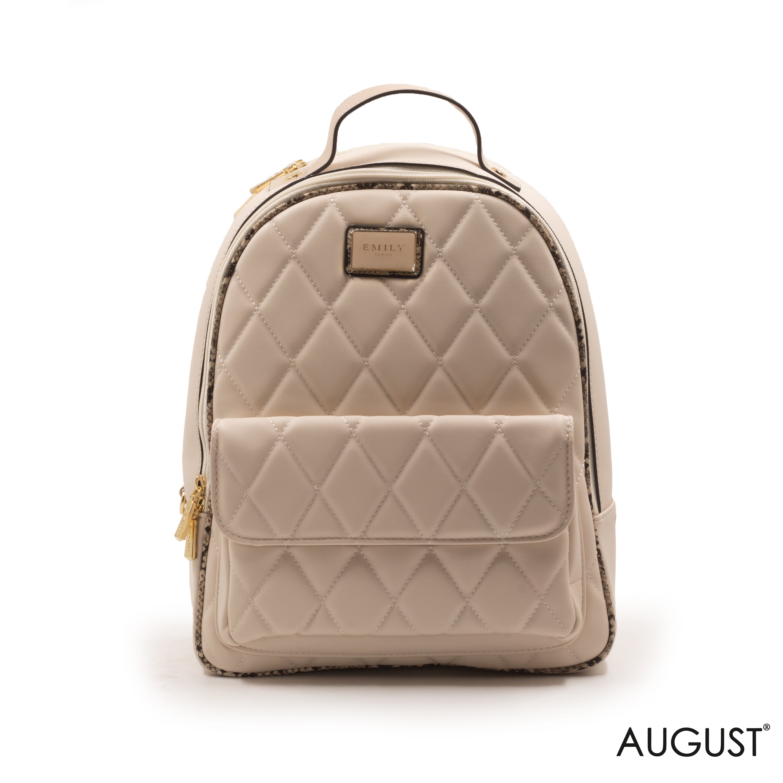 FAUX LEATHER BACKPACK WITH MINI SNAKE WALLET
