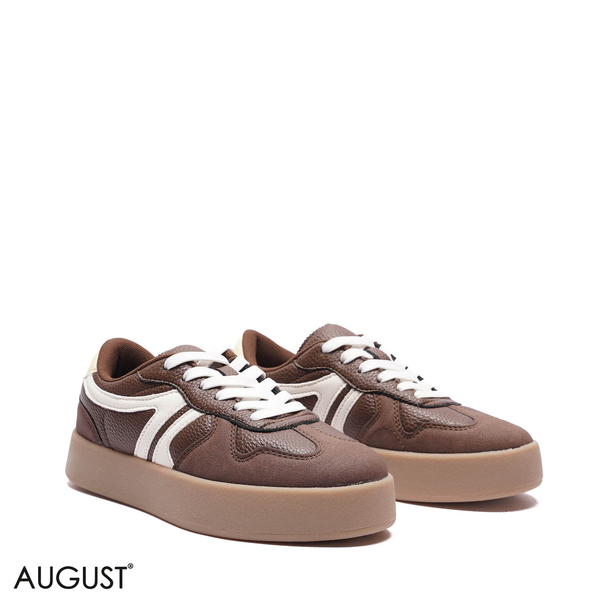 CONTRAST STRIPE PLATFORM SNEAKERS