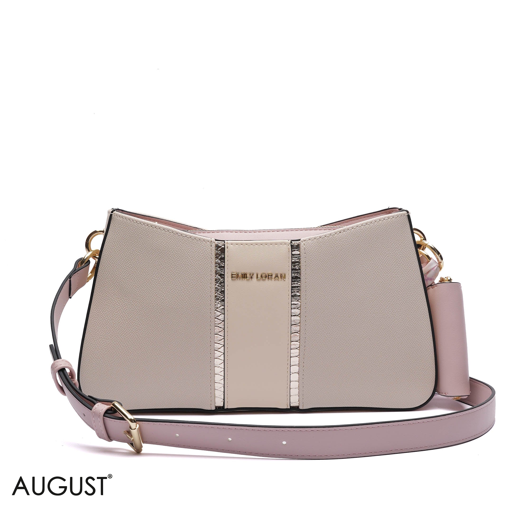 MONOGRAM PANELLED SHOULDER BAG