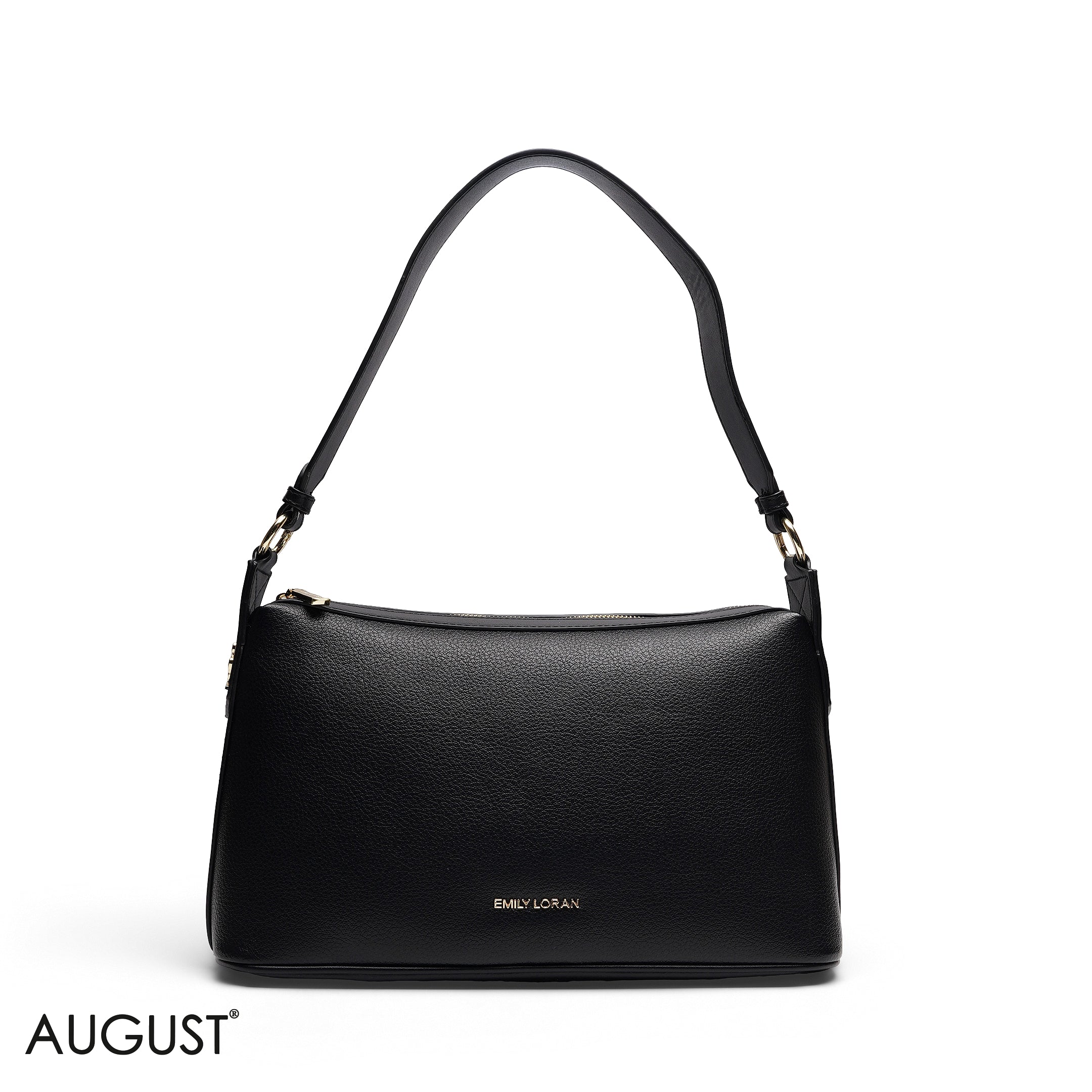 GRAINED RECTANGULAR SHOULDER BAG