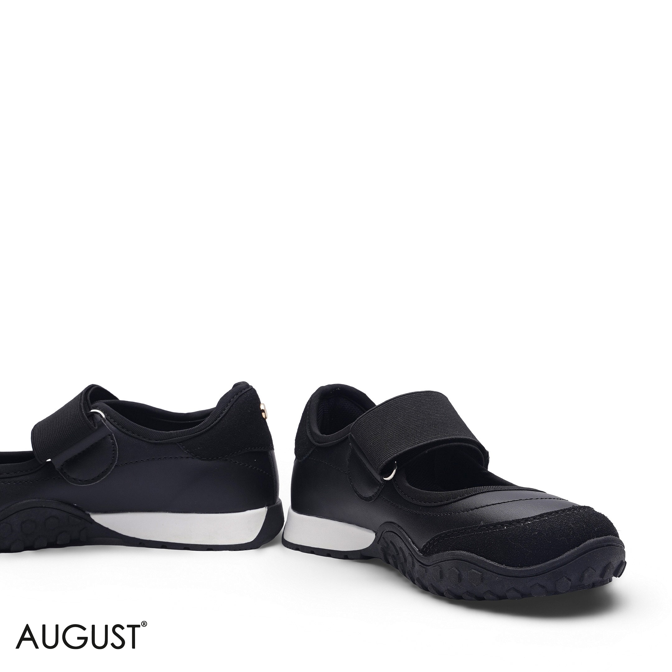 ELEGANT BLACK CLASSIC TRAINER SNEAKER