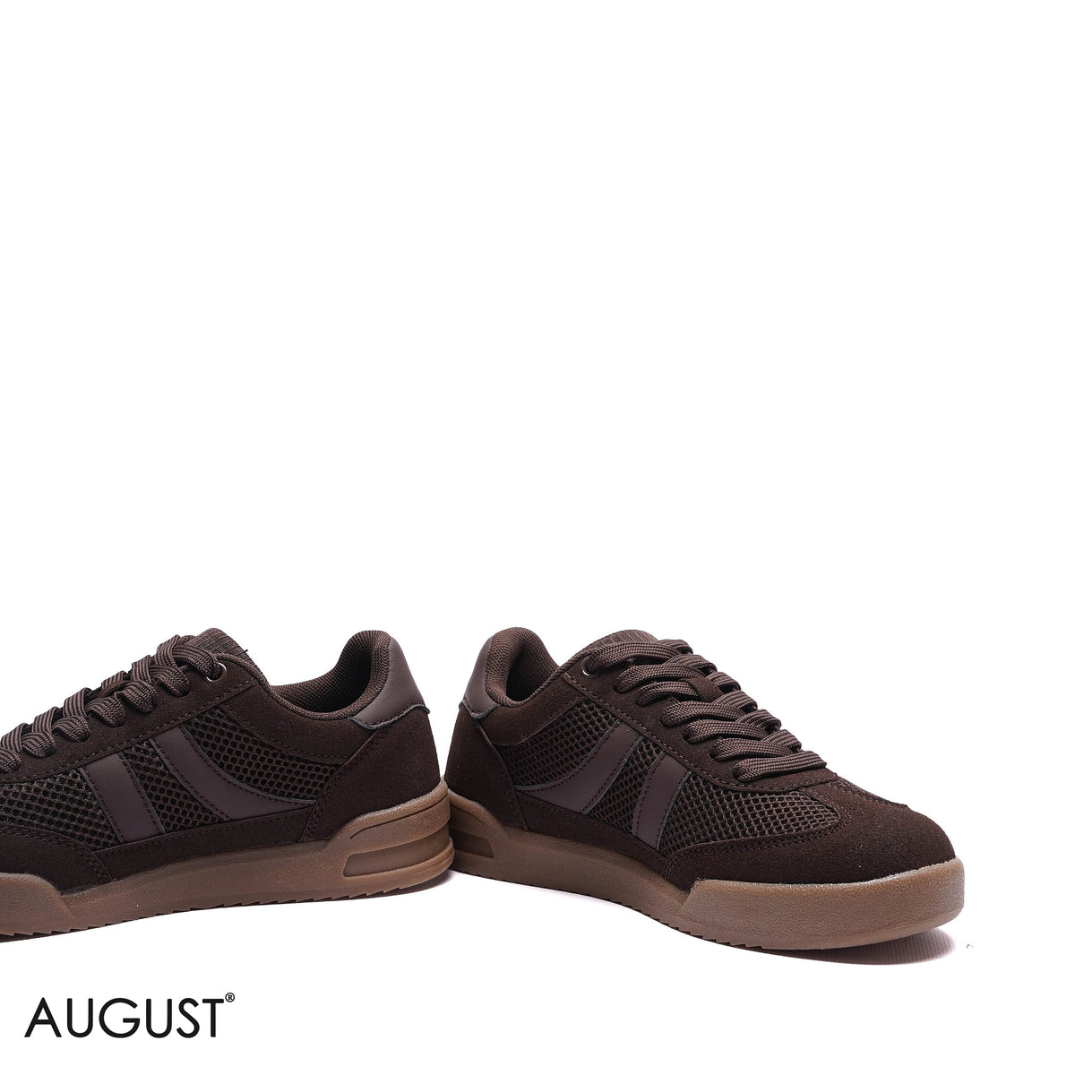 MESH SUEDE LOW-TOP SNEAKERS