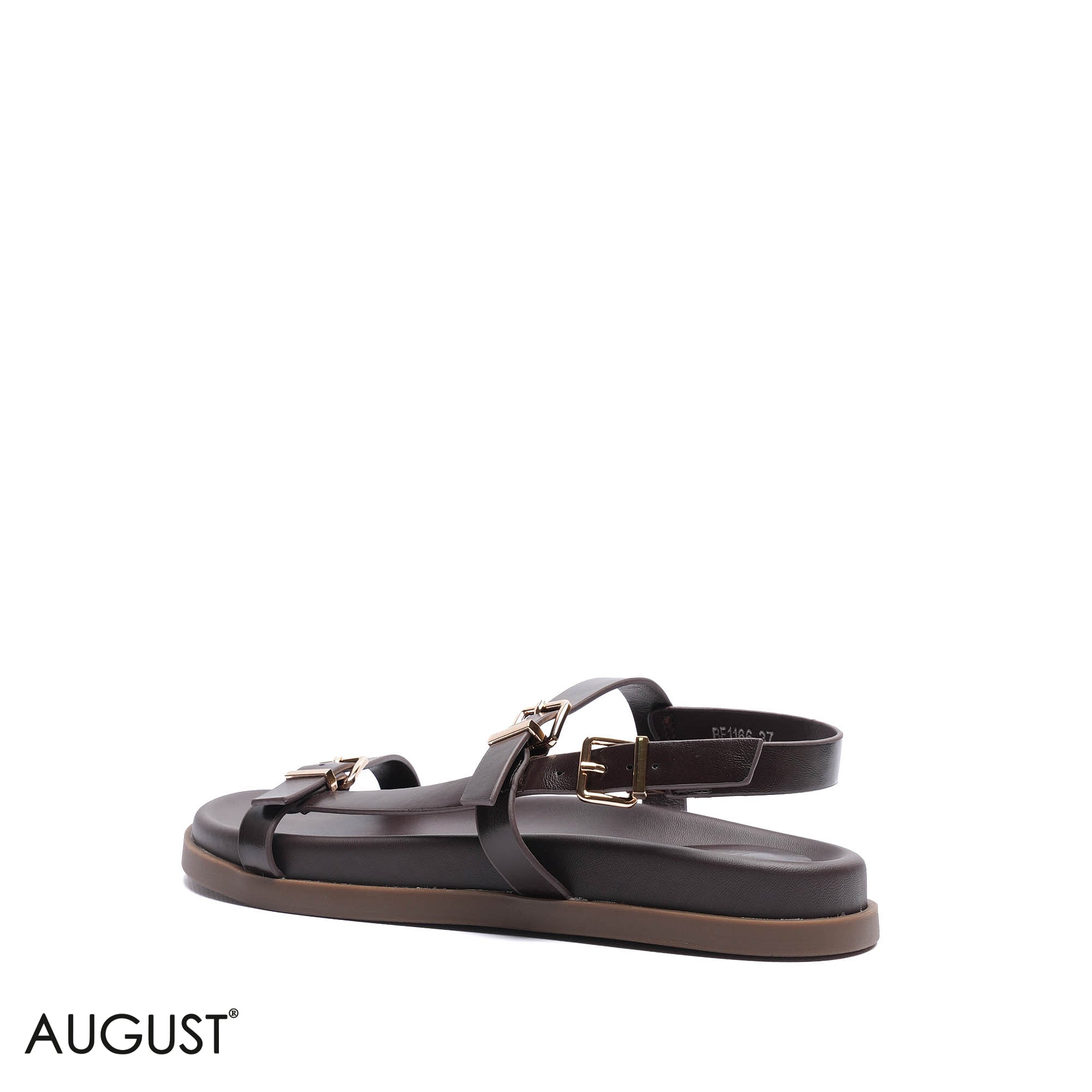 TRIPLE STRAP BUCKLE CASUAL SANDALS