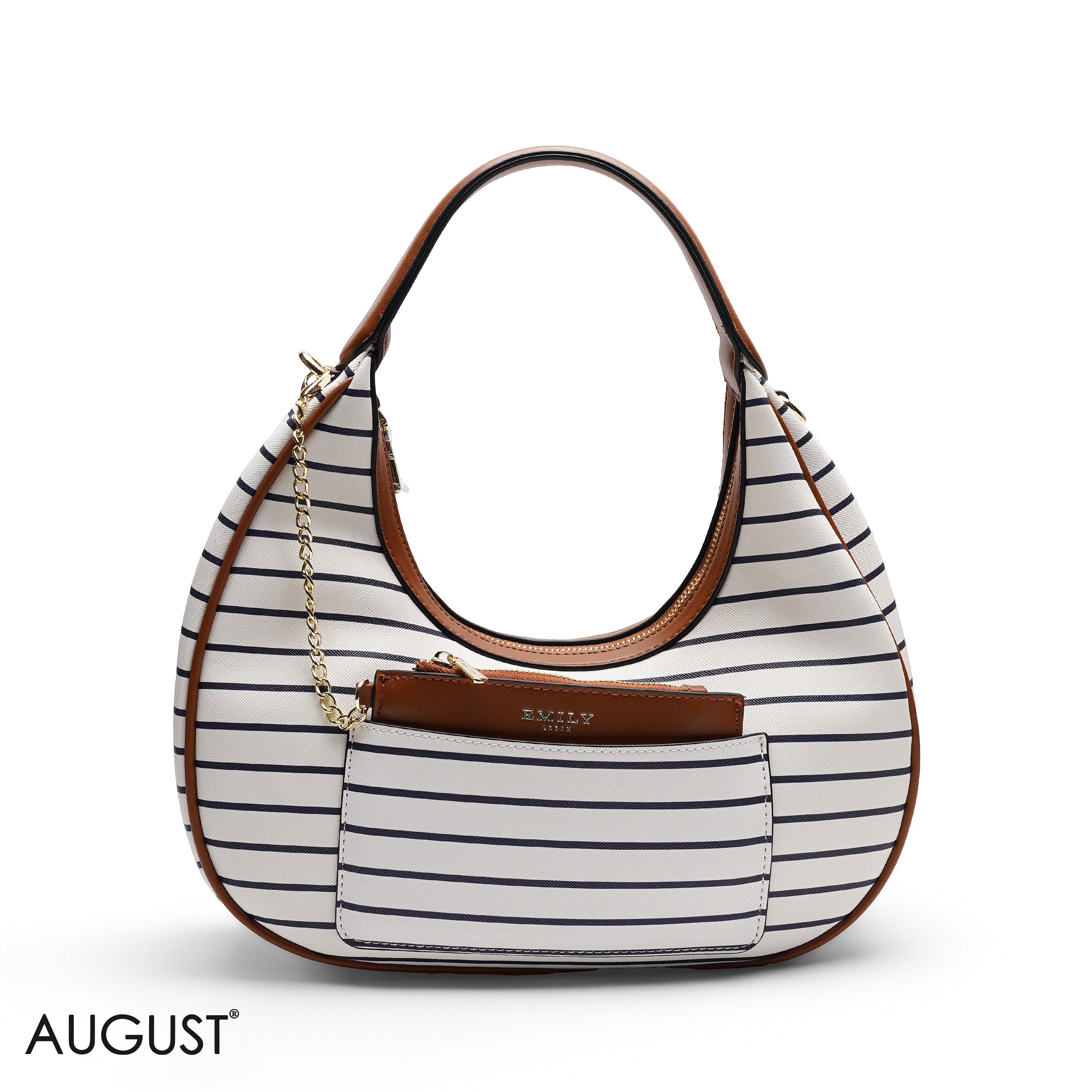 HOBO BAG WITH POUCH AND WEBBING STRAP