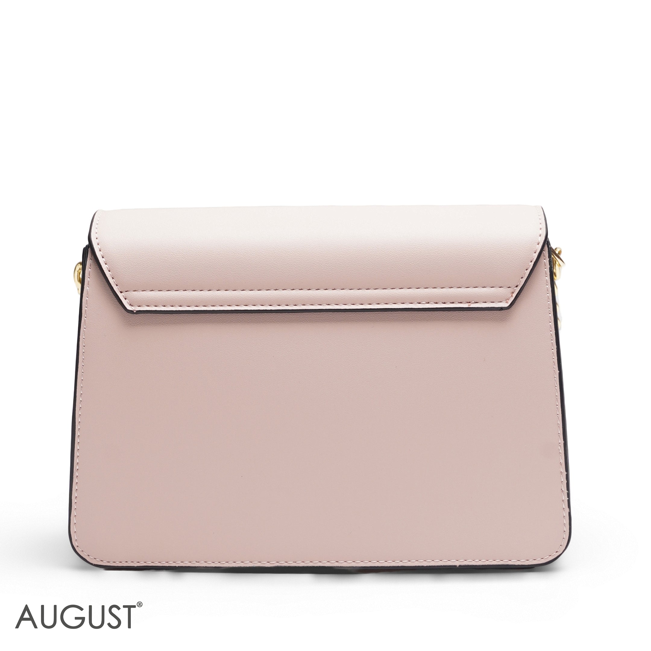 EMILY LORAN PINK & SNAKESKIN ENVELOPE BAG - MED