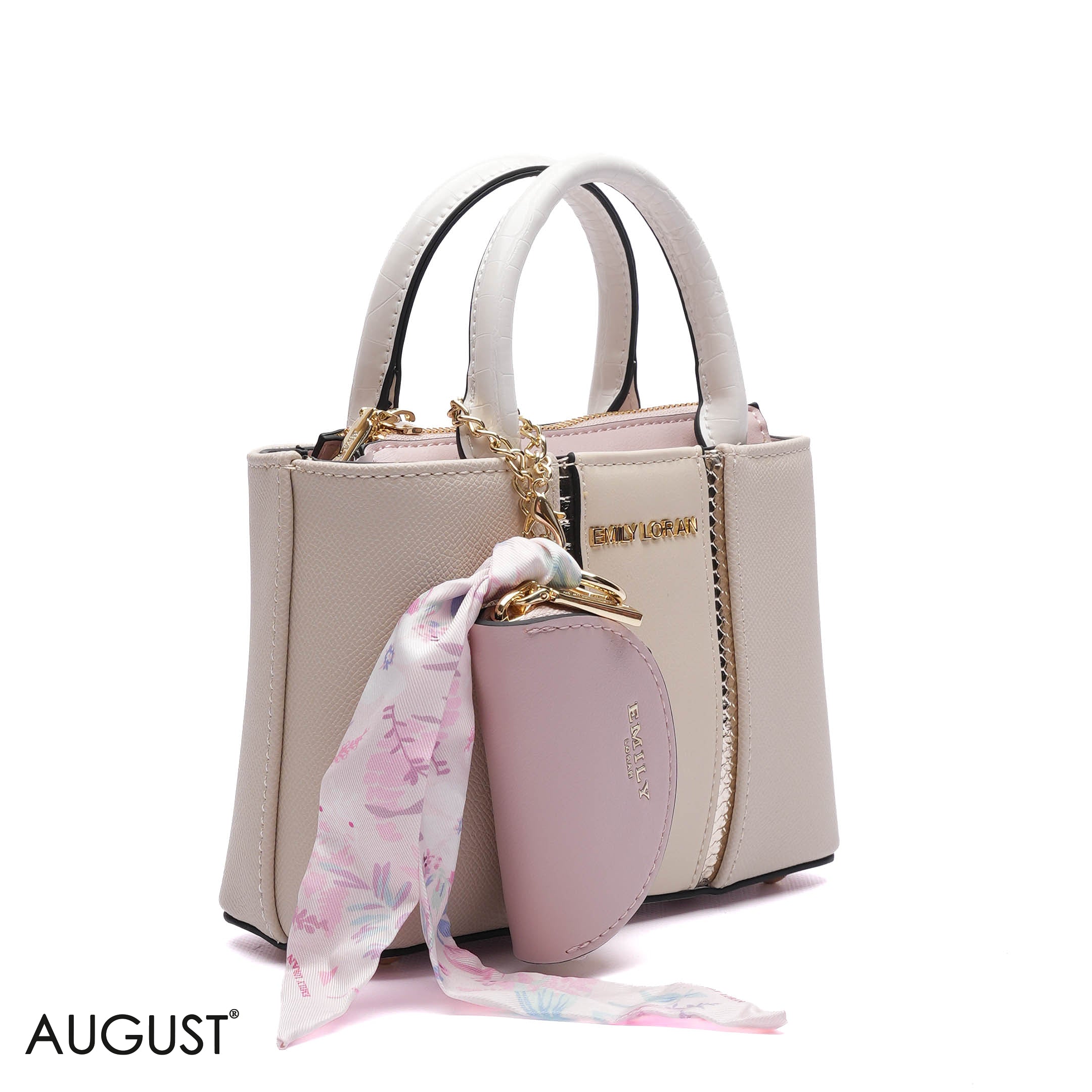 PANELLED HANDBAG WITH COIN POUCH - SMALL