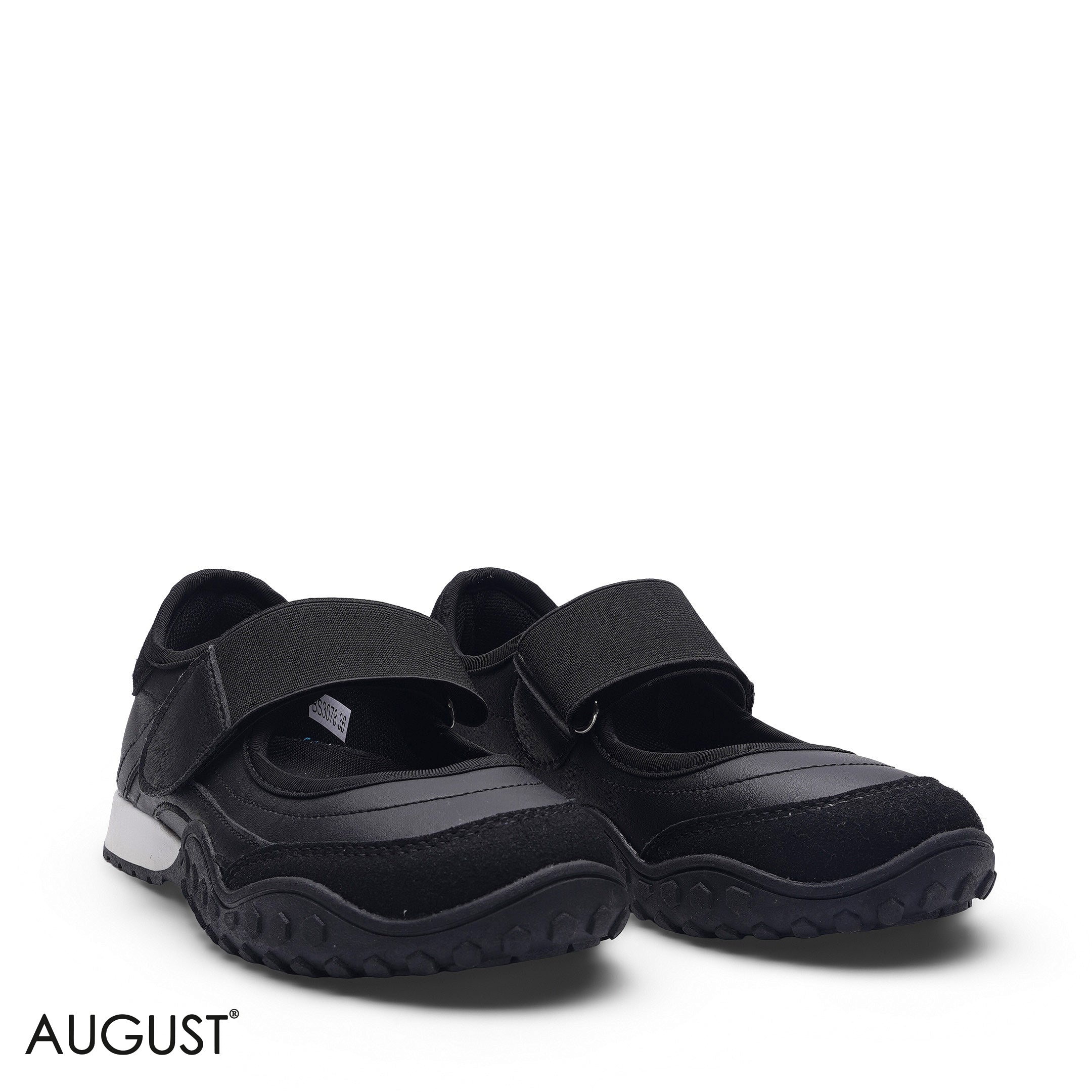 ELEGANT BLACK CLASSIC TRAINER SNEAKER