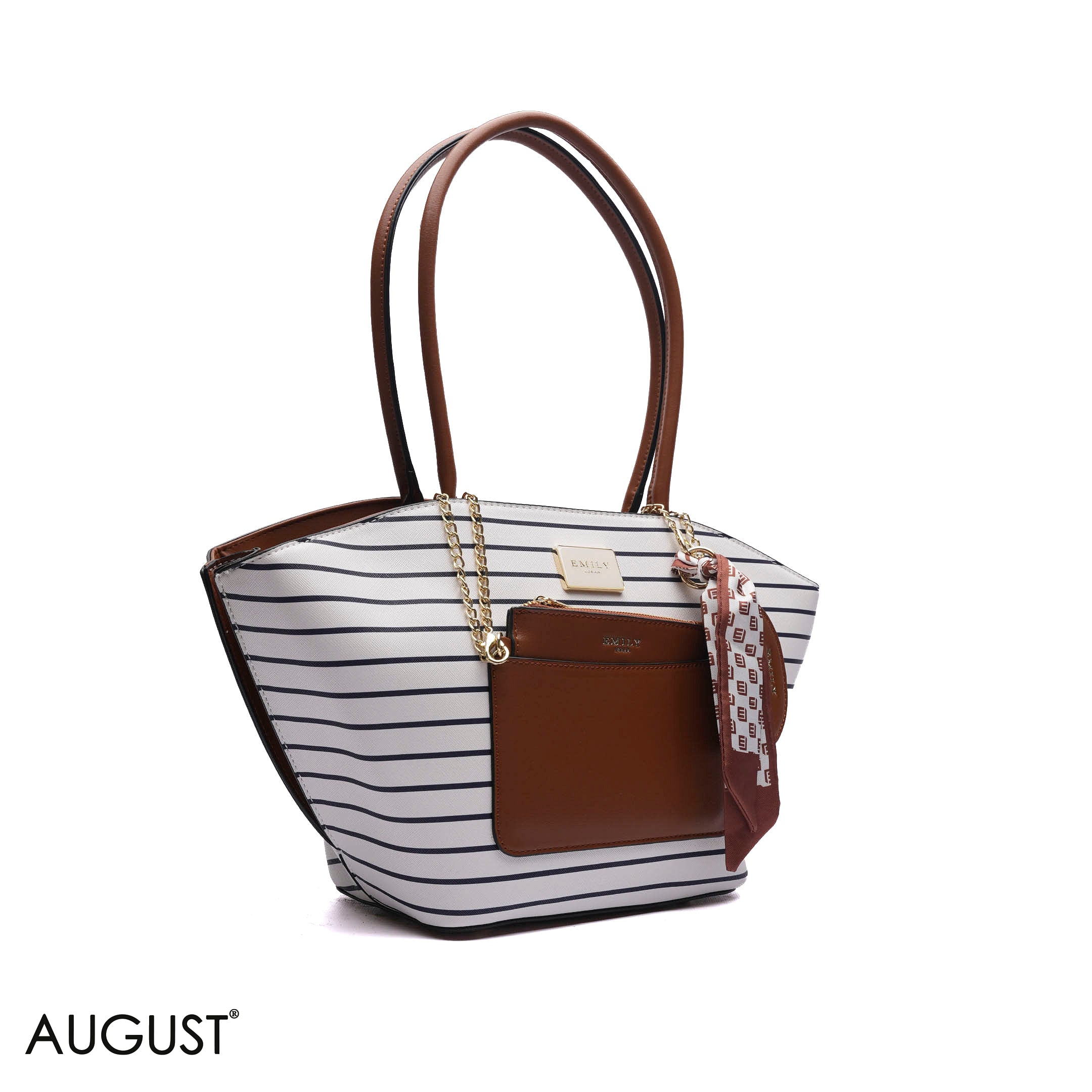 EXPANDABLE SHOULDER BAG WITH POUCH