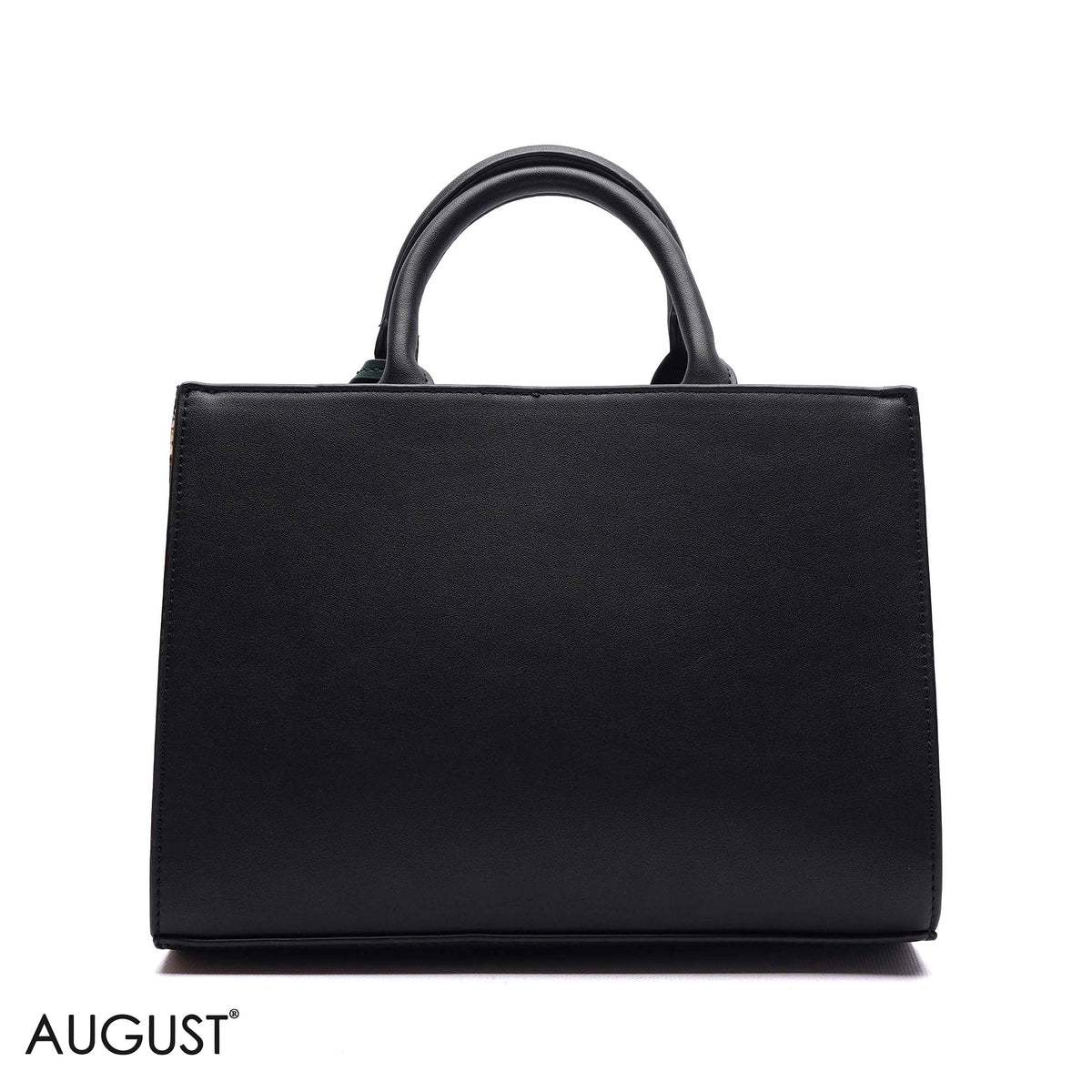 EMBOSSED LOGO TOTE BAG WITH TASSEL CHARM