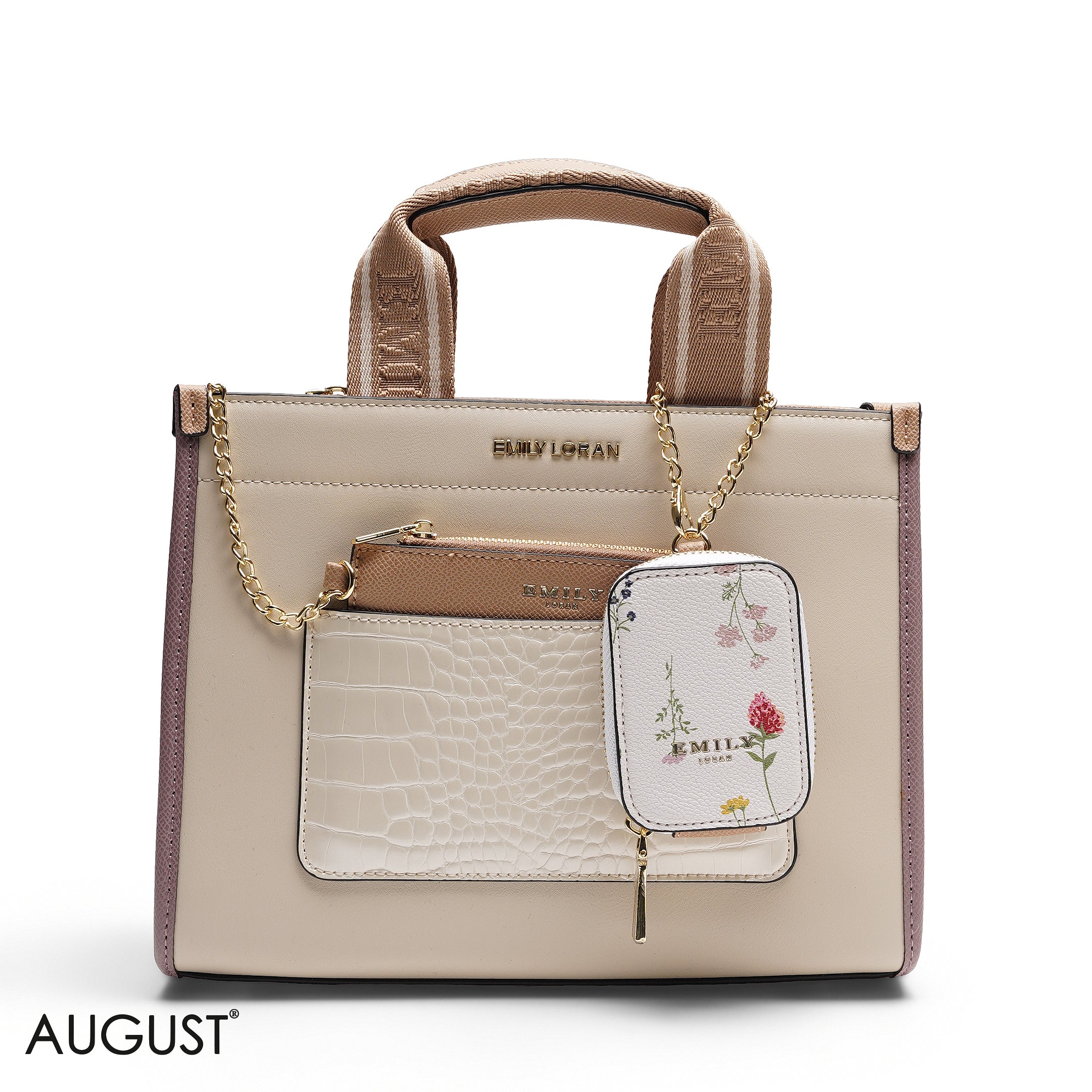 STRUCTURED MULTI-POUCH TOTE BAG SET