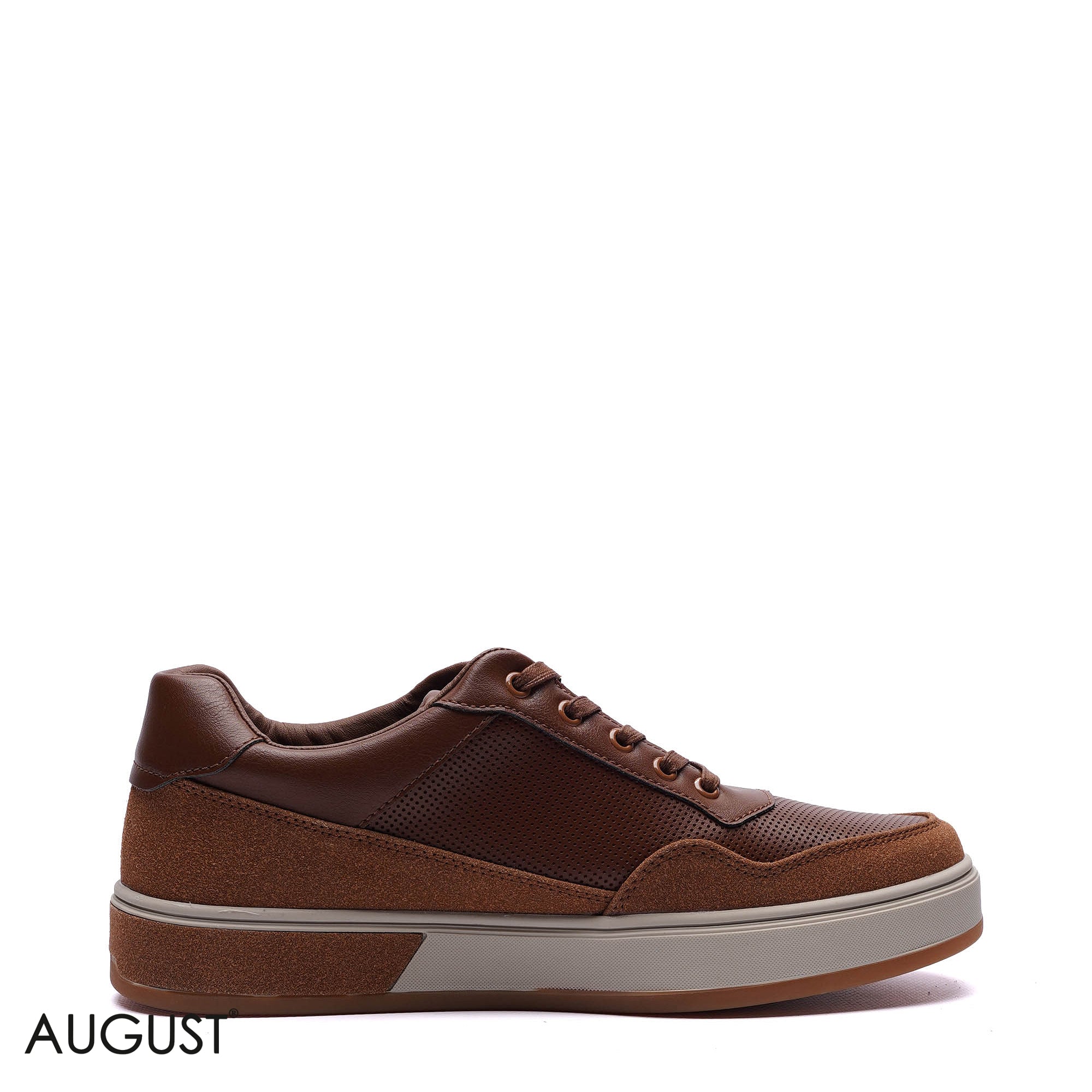 Premium Leather & Suede Mixed Sneakers