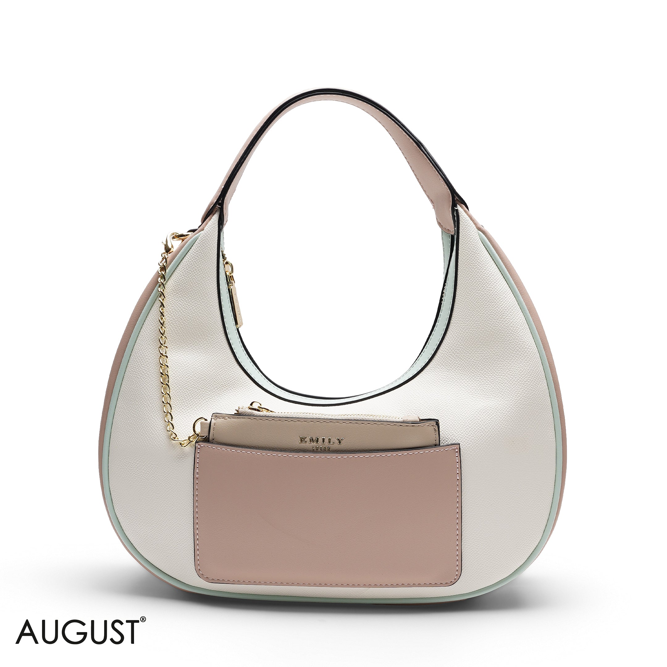 HOBO BAG WITH POUCH AND WEBBING STRAP