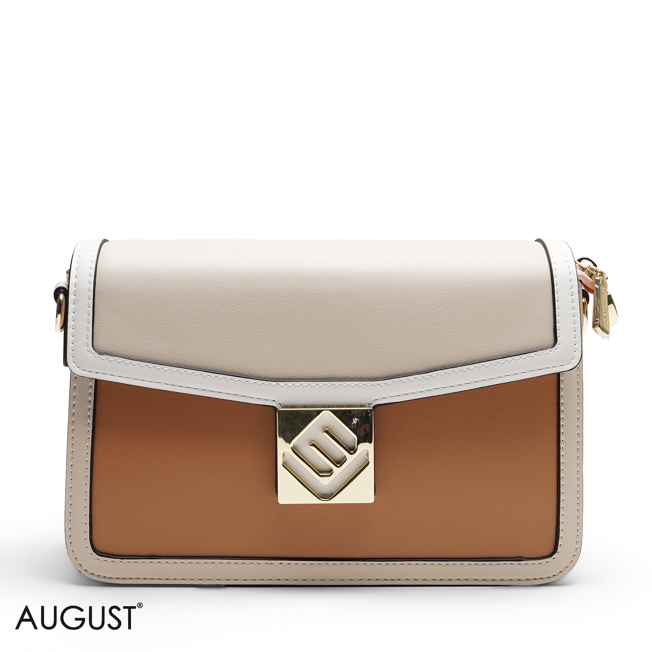 PANELLED FLAP CROSSBODY BAG