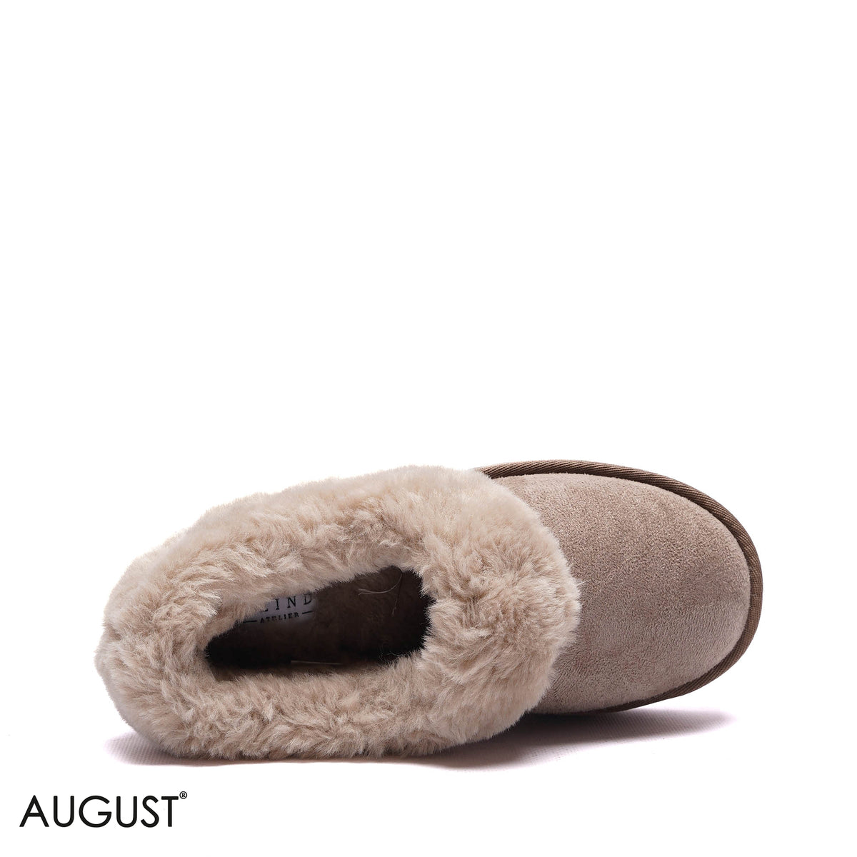 PLATFORM FAUX-FUR SUEDE ANKLE BOOTS