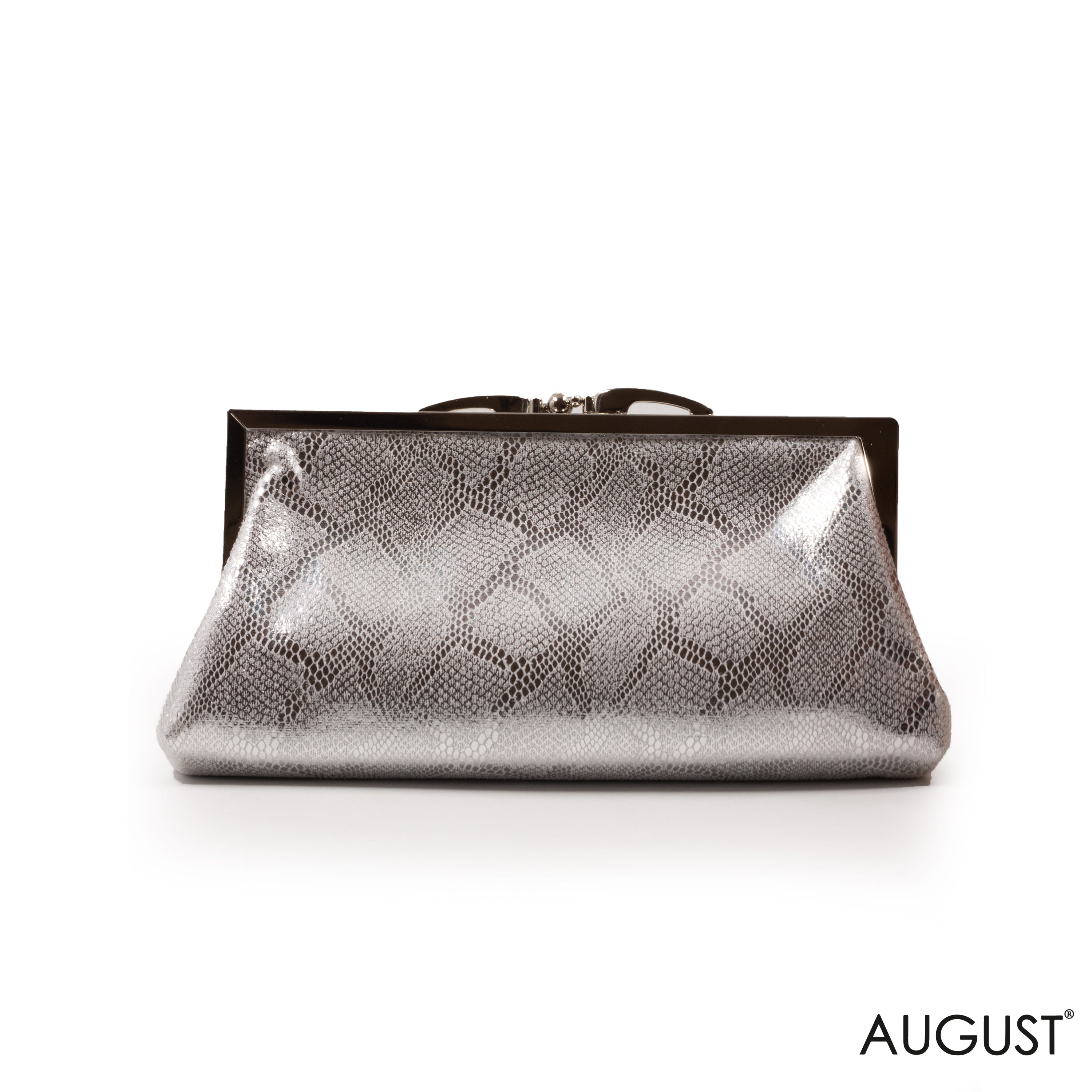 MINI METALLIC SNAKE CLUTCH BAG