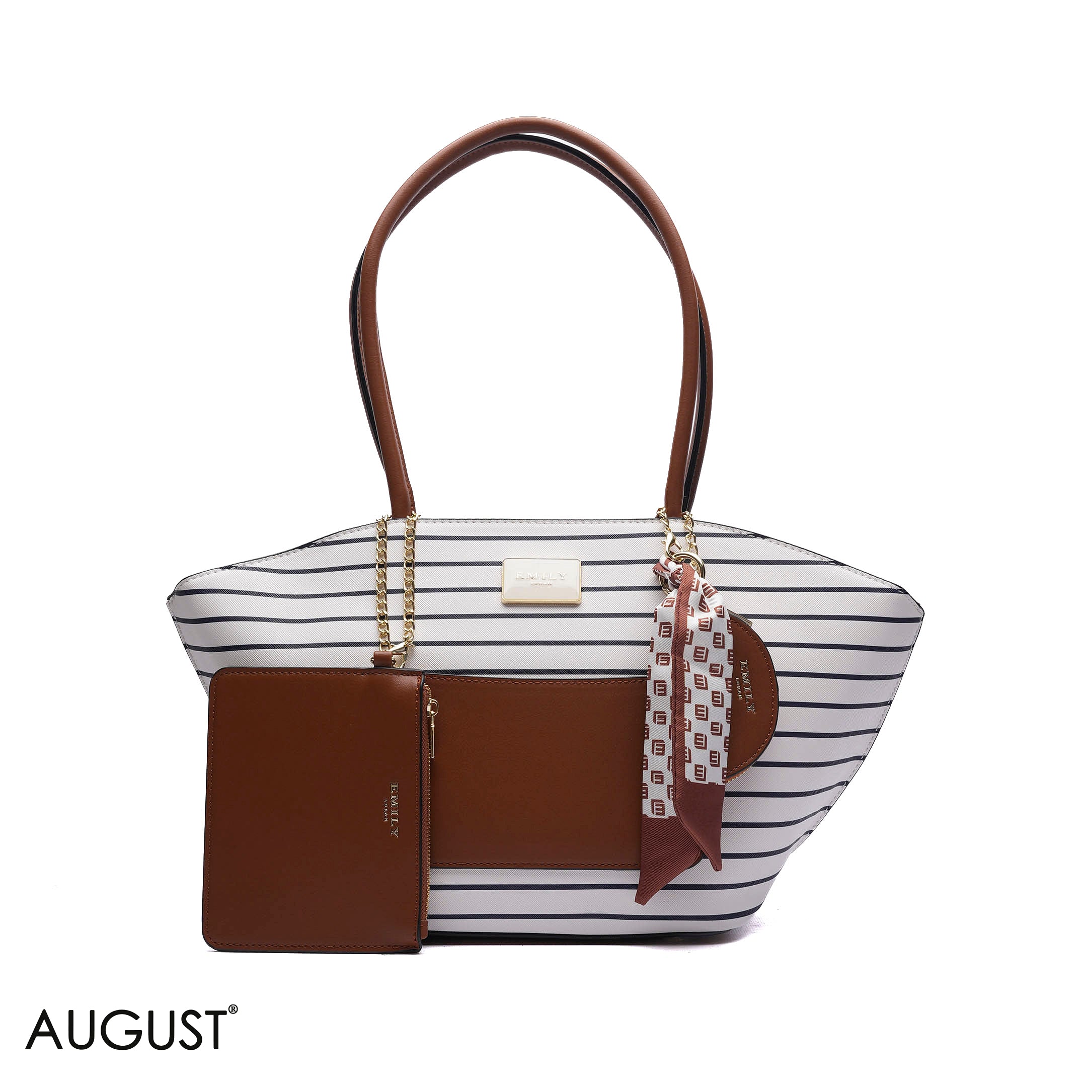 EXPANDABLE SHOULDER BAG WITH POUCH