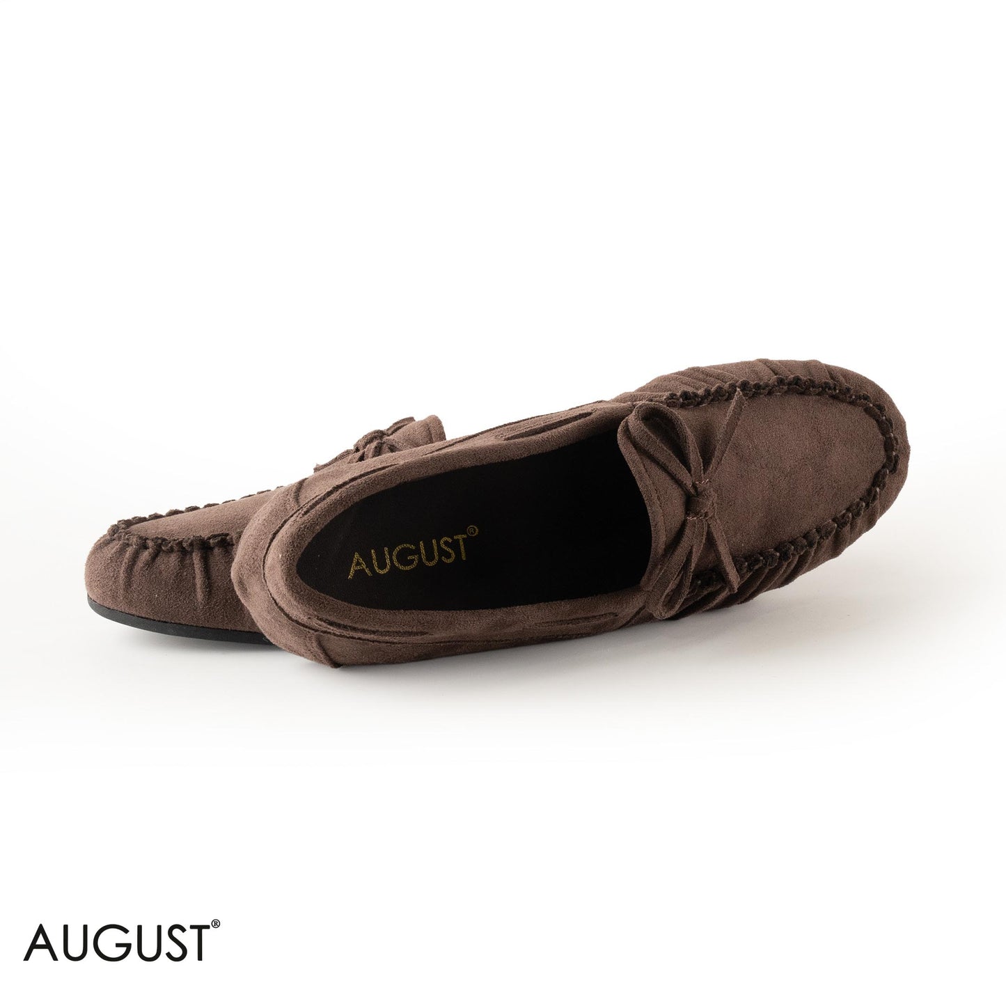 BROWN SUEDE LEATHER WITH MINI BOW