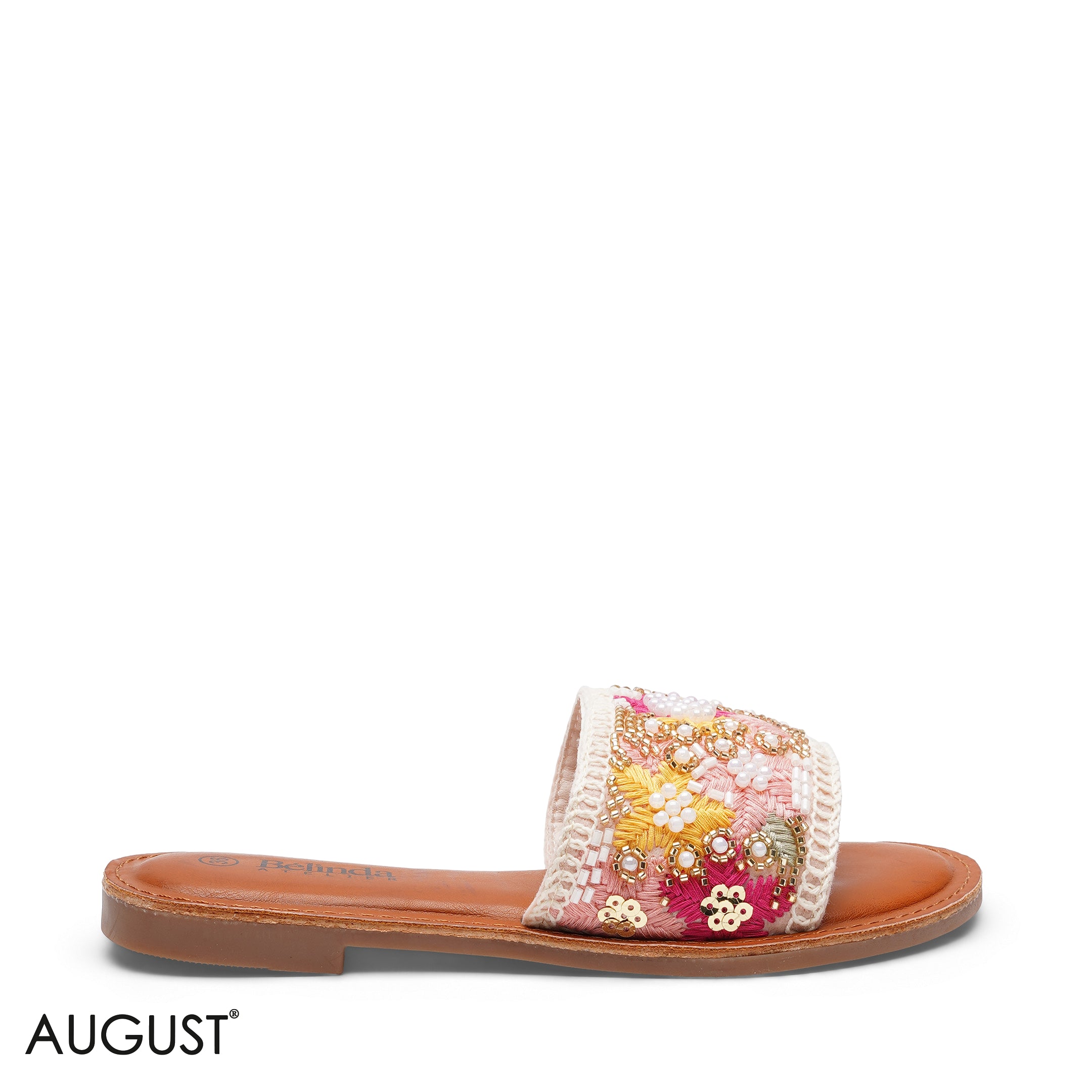 EMBELLISHED ARTISAN WOVEN TEXTILE SLIPPERS