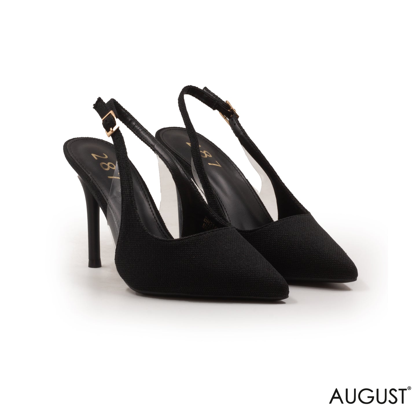 HIGH-HEEL FABRIC SLINGBACK SHOES