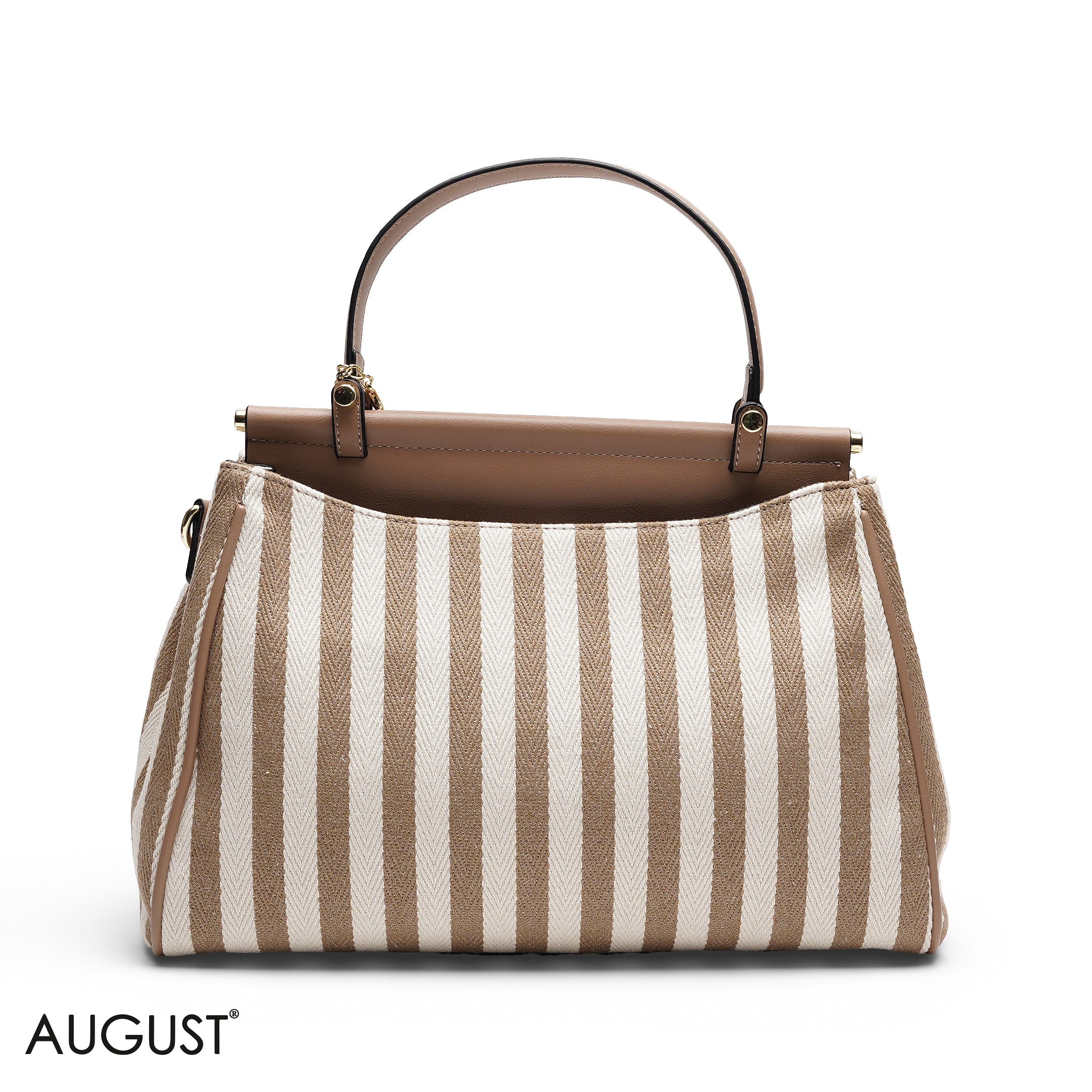 EMILY LORAN STRIPED CANVAS BAG
