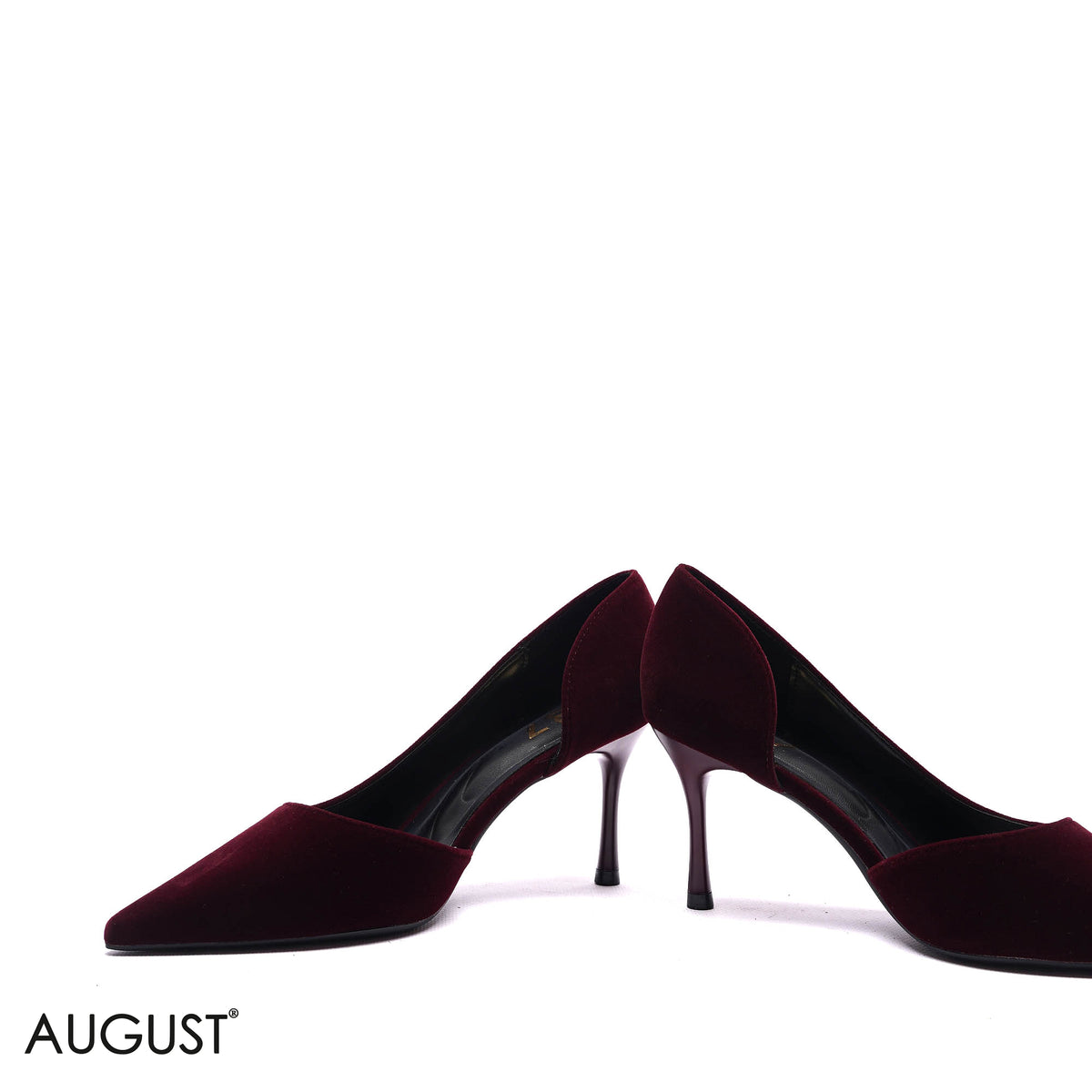 D’ORSAY VELVET POINTED PUMPS