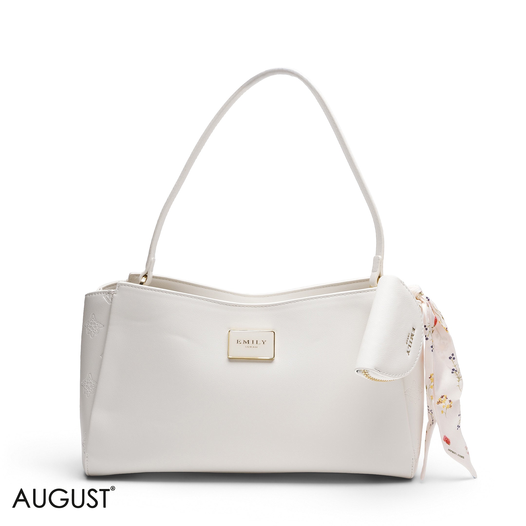 SHOULDER BAG WITH SCARF AND COIN PURSE