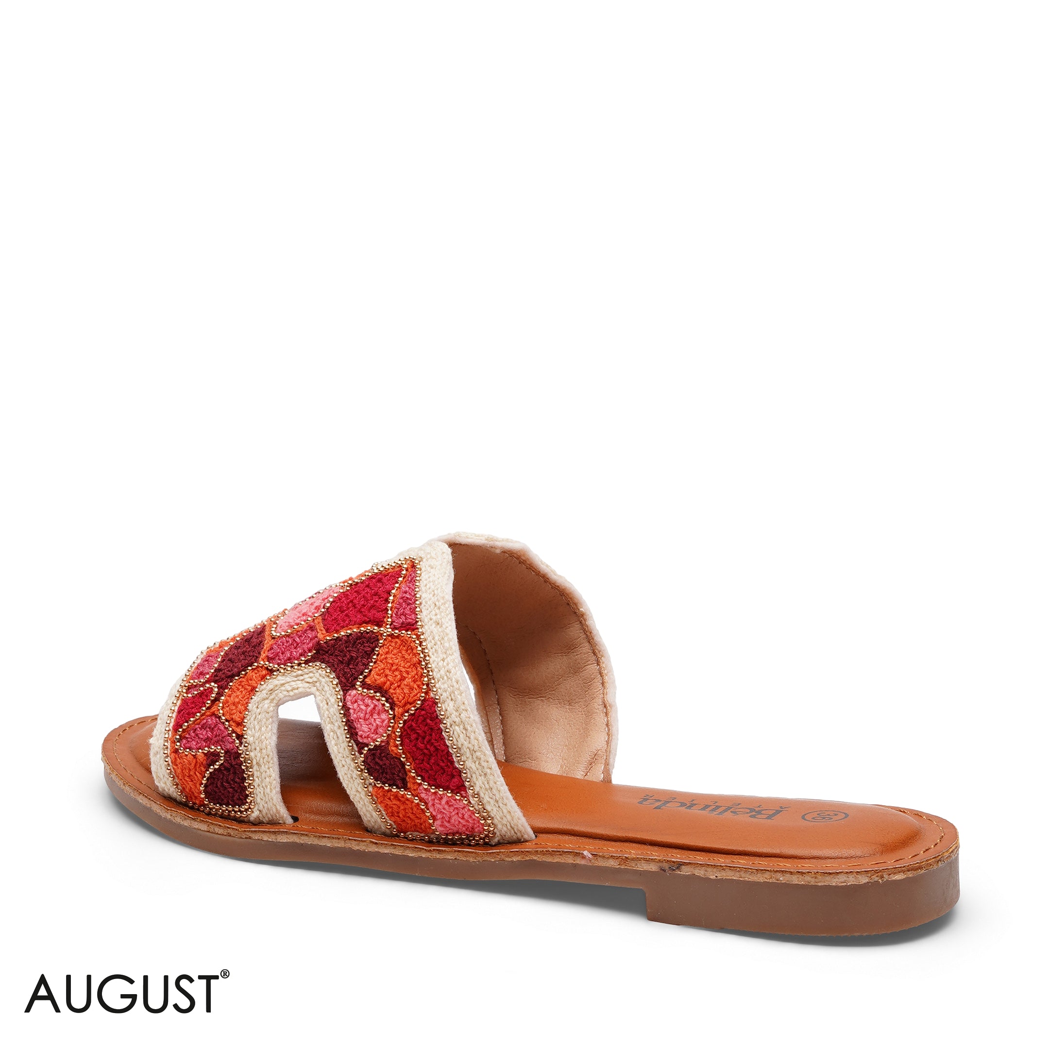 EMBROIDERED CUTOUT TEXTILE SLIPPERS