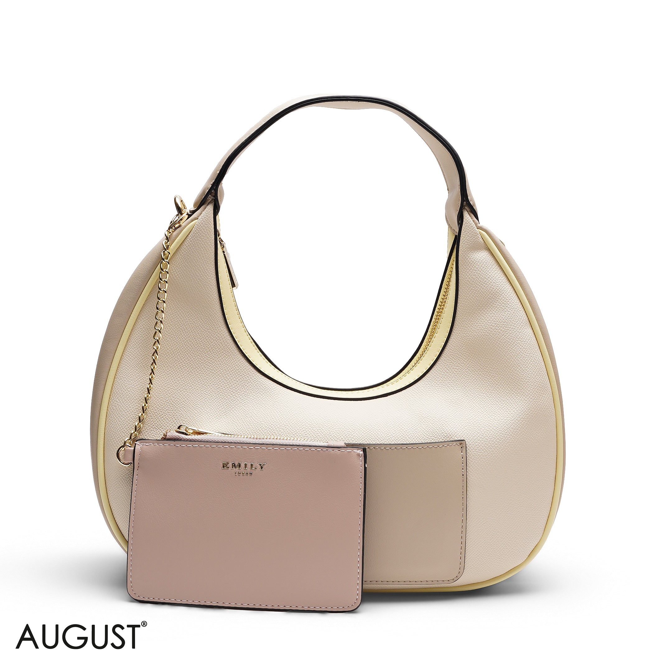 HOBO BAG WITH POUCH AND WEBBING STRAP
