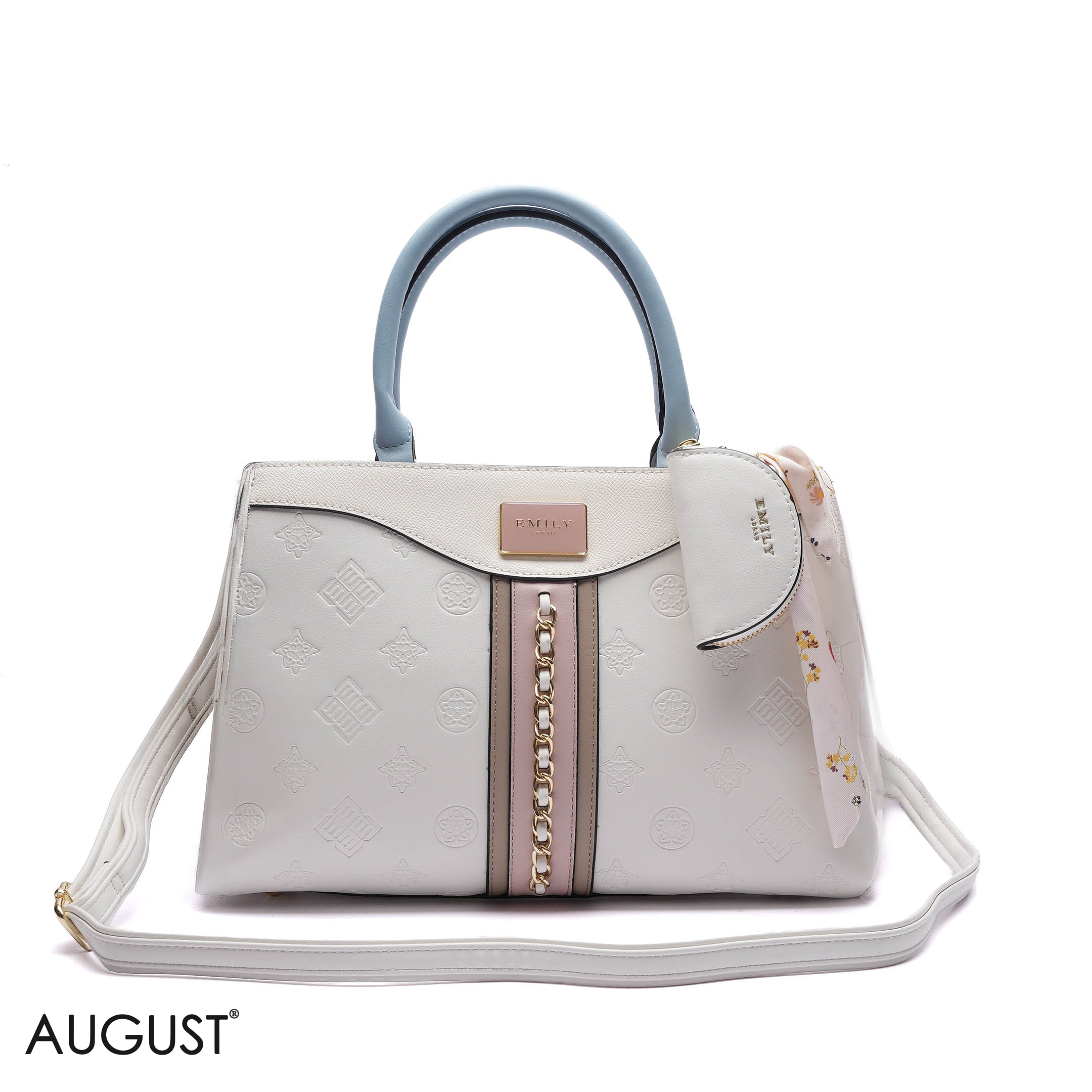 CHAIN-DETAIL HANDBAG WITH COIN PURSE