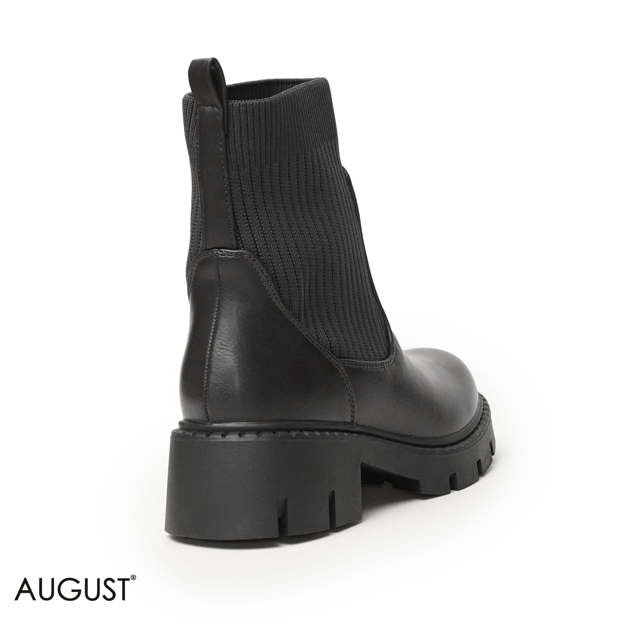 STRETCHY SOCK ANKLE BOOTS WITH CHUNKY SOLE