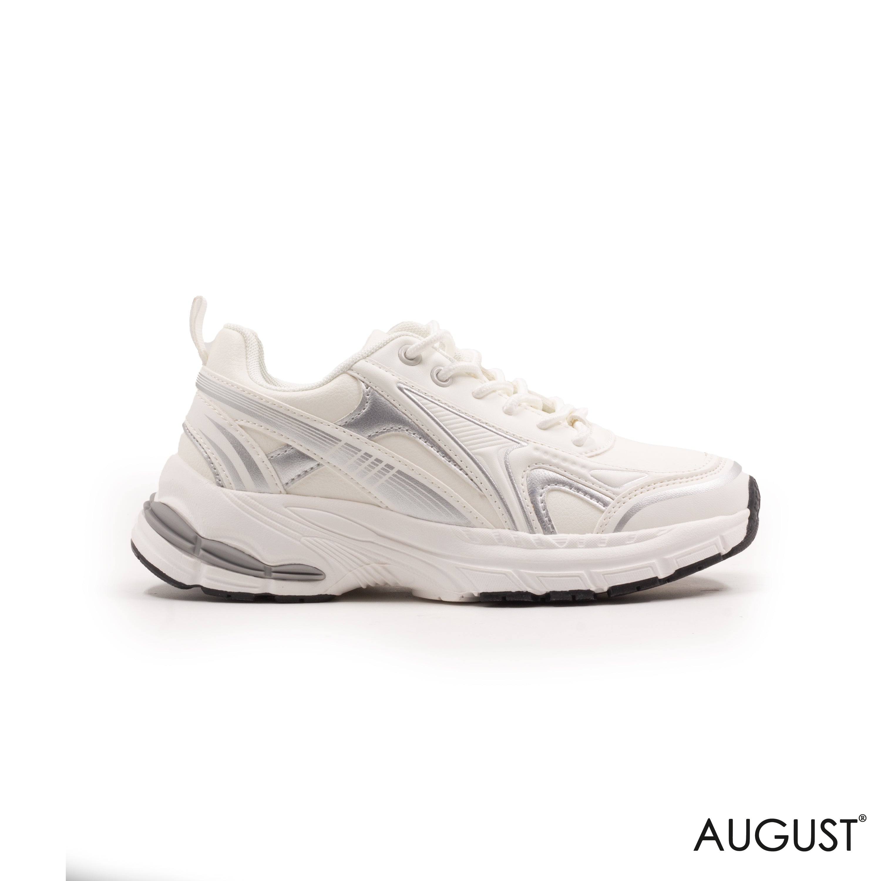 MIXED- COLOR LEATHER SNEAKERS WITH RUBBER SOLE