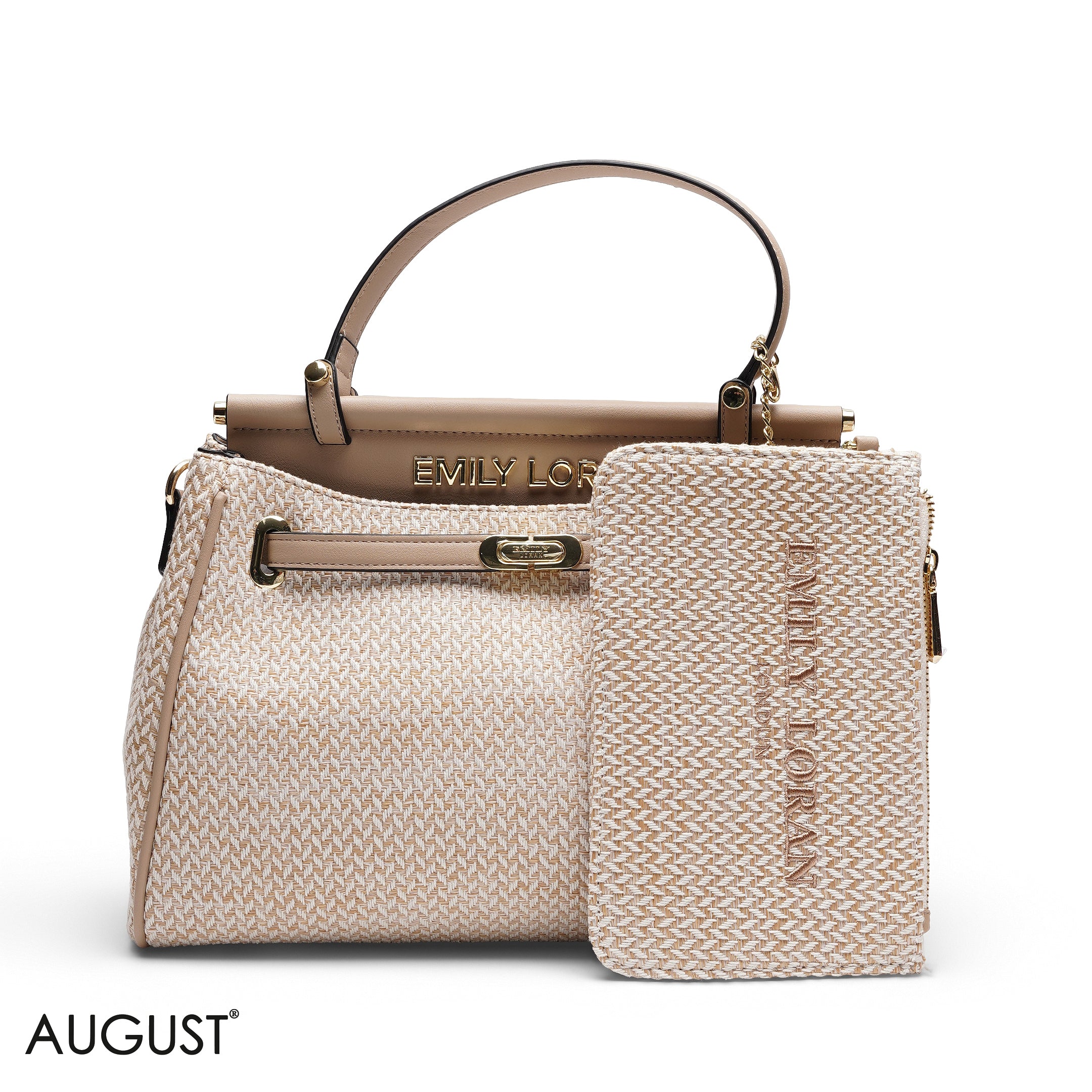 EMILY LORAN BEIGE CANVAS BAG