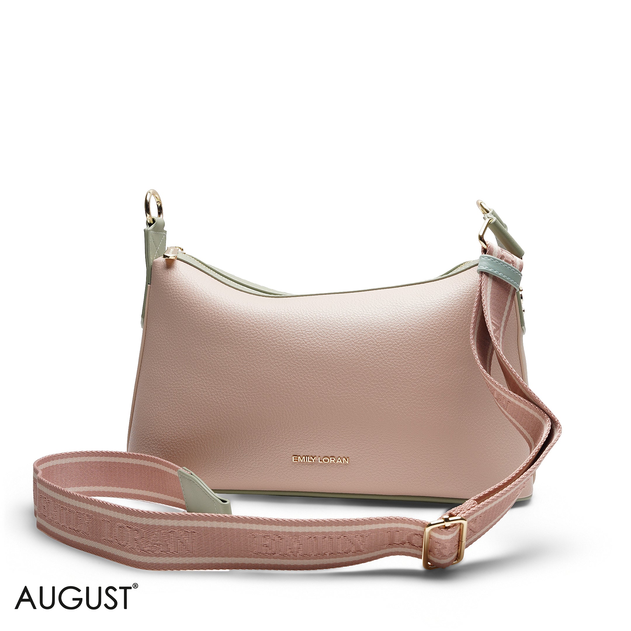 GRAINED RECTANGULAR SHOULDER BAG