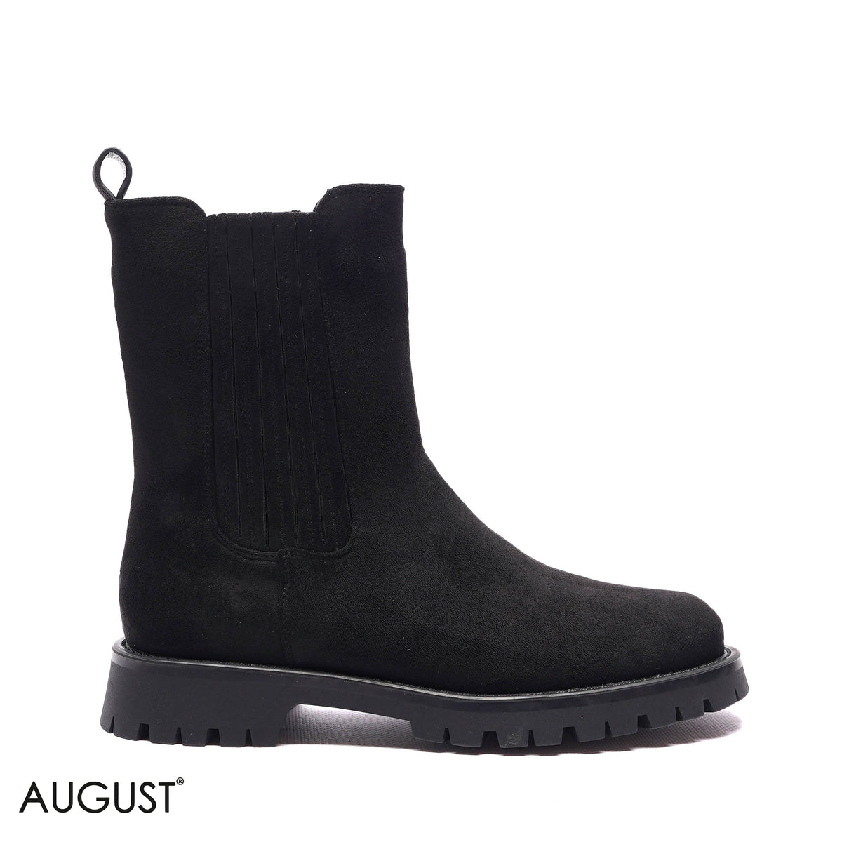 LUG-SOLE SUEDE CHELSEA BOOTS