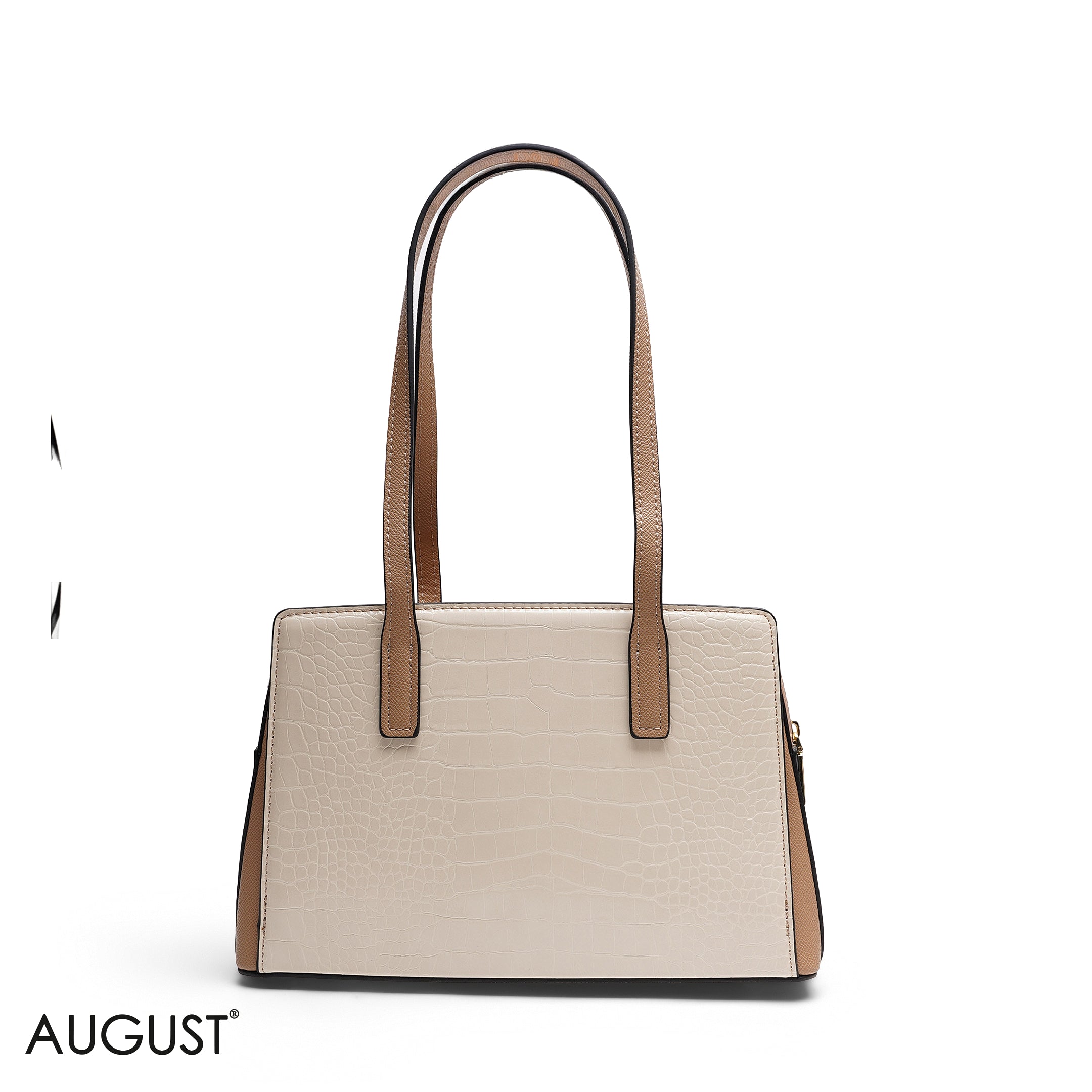 STRUCTURED TOTE BAG WITH COIN PURSE & SCARF