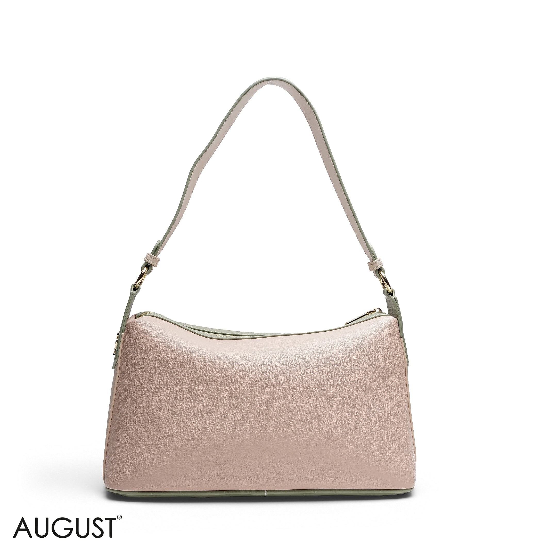 GRAINED RECTANGULAR SHOULDER BAG