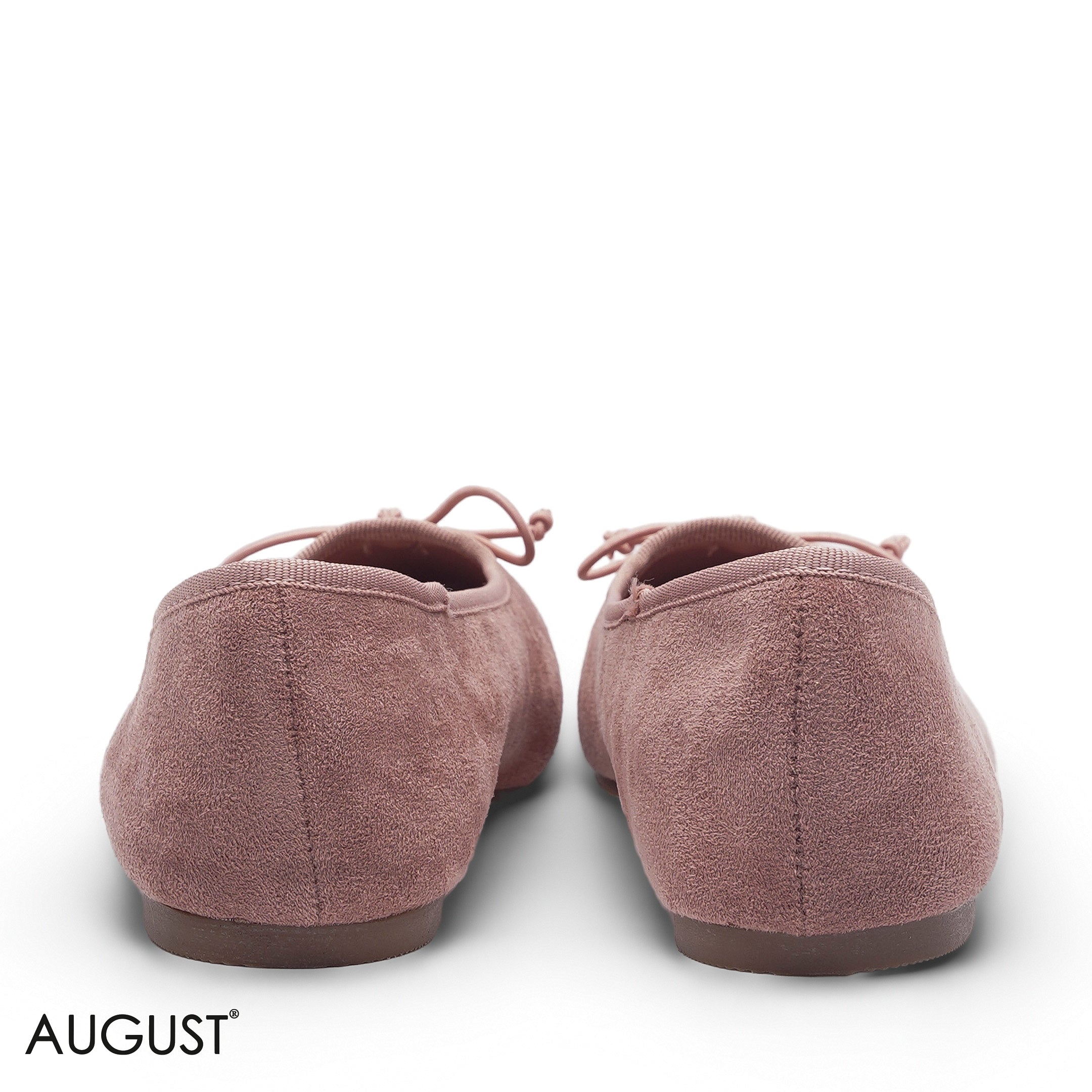 ELEGANT PINK SUEDE KNOT FLAT