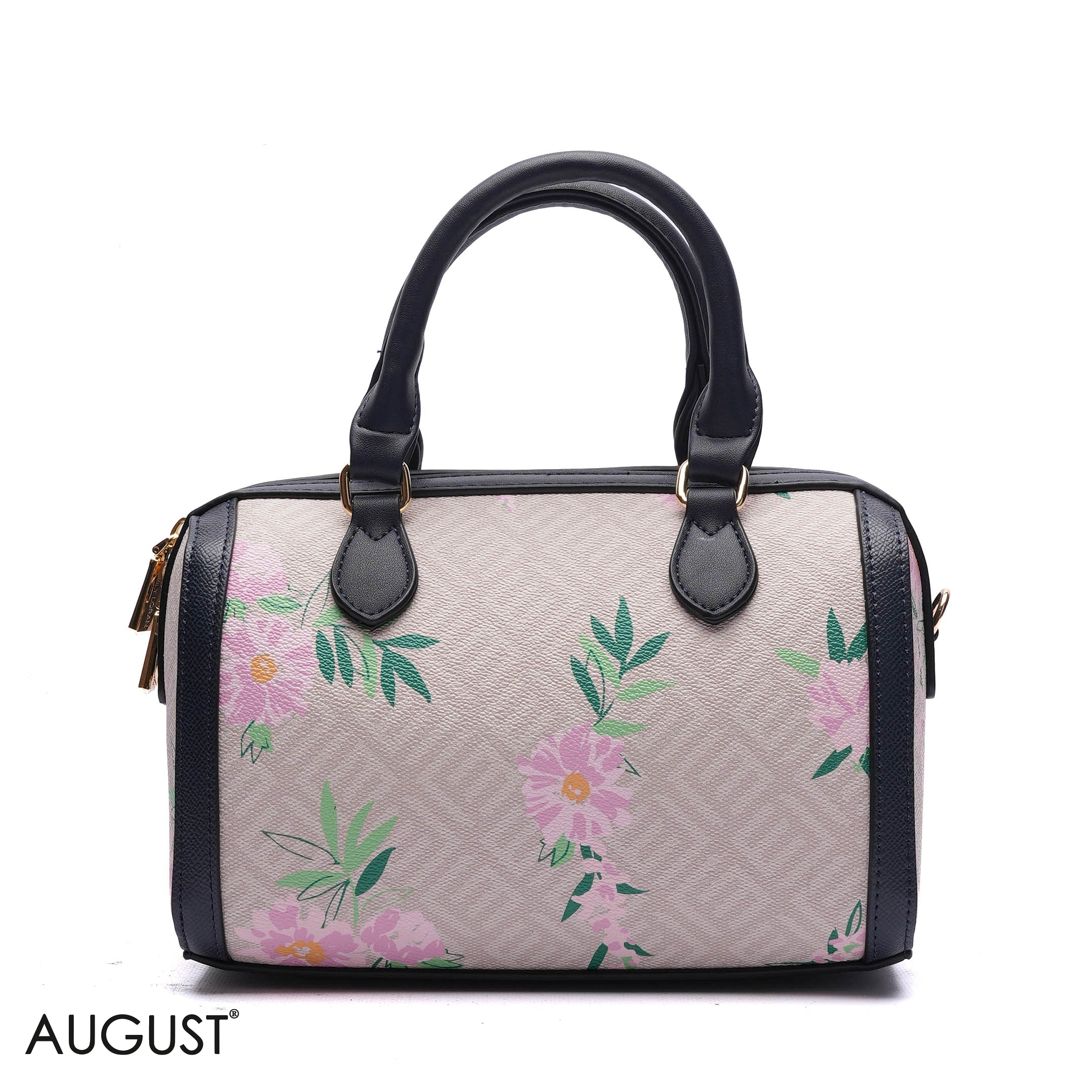 MONOGRAM BARREL BAG WITH CHARM CHAIN - SMALL