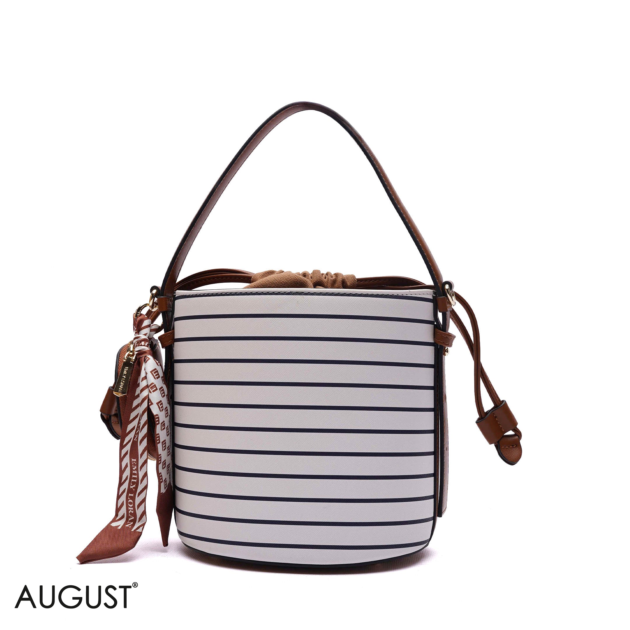 ELEGANT DRAWSTRING BUCKET BAG