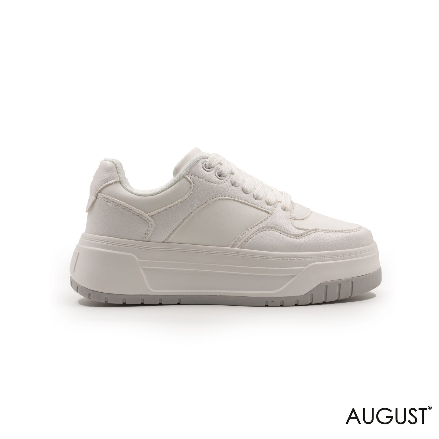 WHITE SNEAKERS WITH THICK SOLE