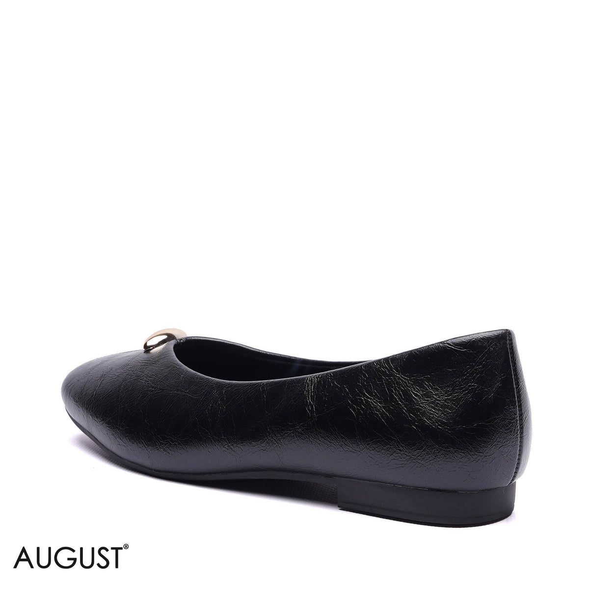 GOLD EMBELLISHED BALLET FLATS